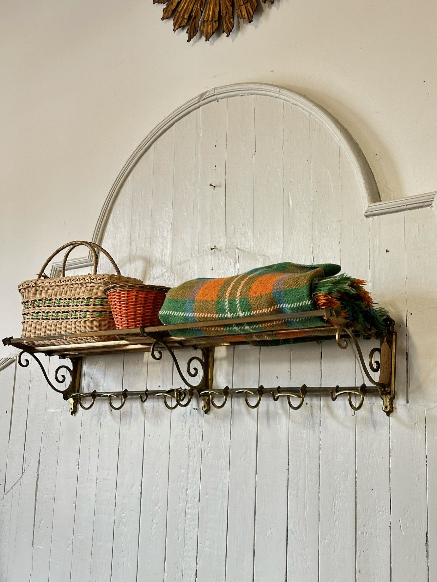 French Brass Luggage Rack