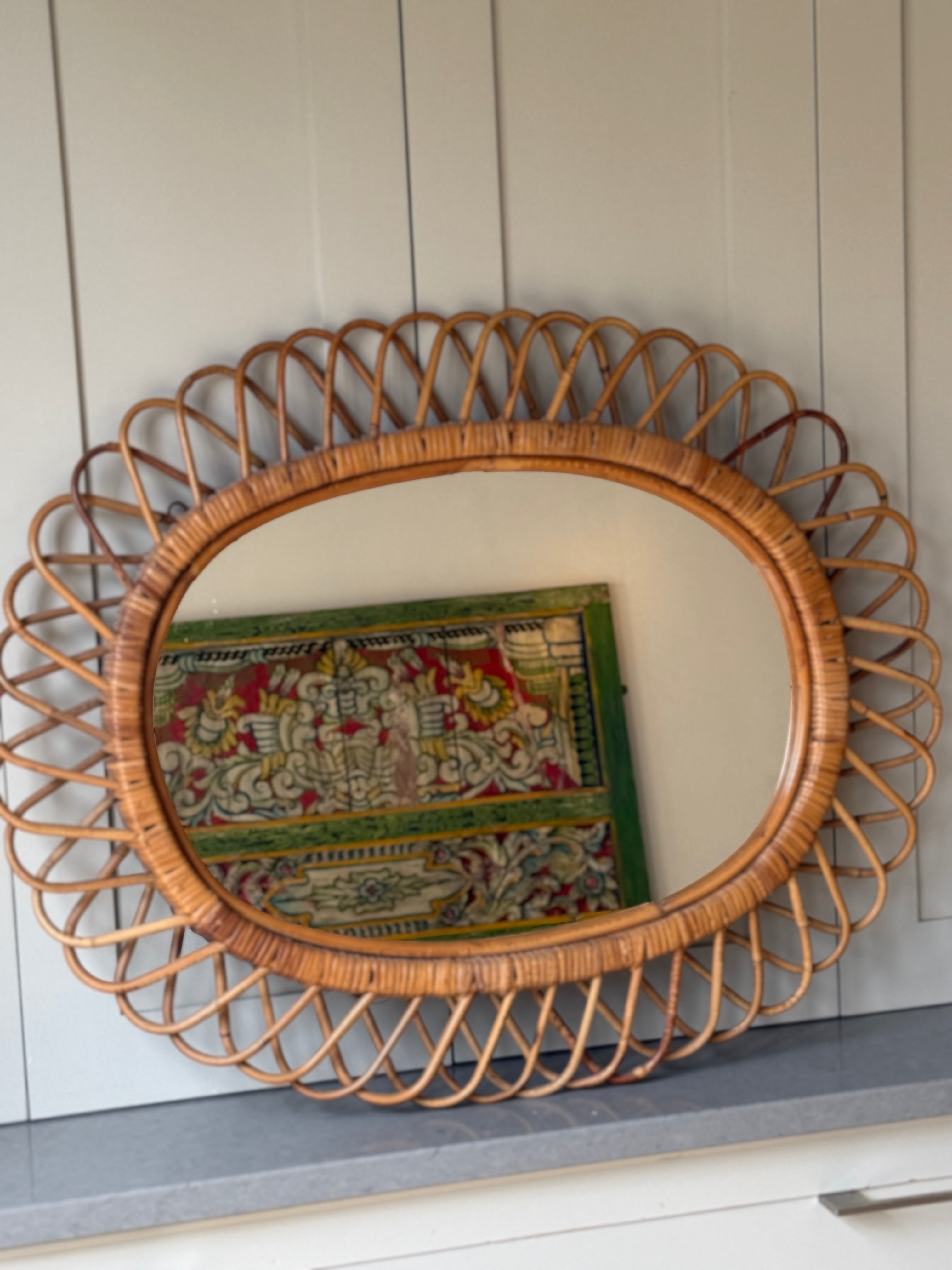 Oval Bonacina Mirror - Italian 1960s