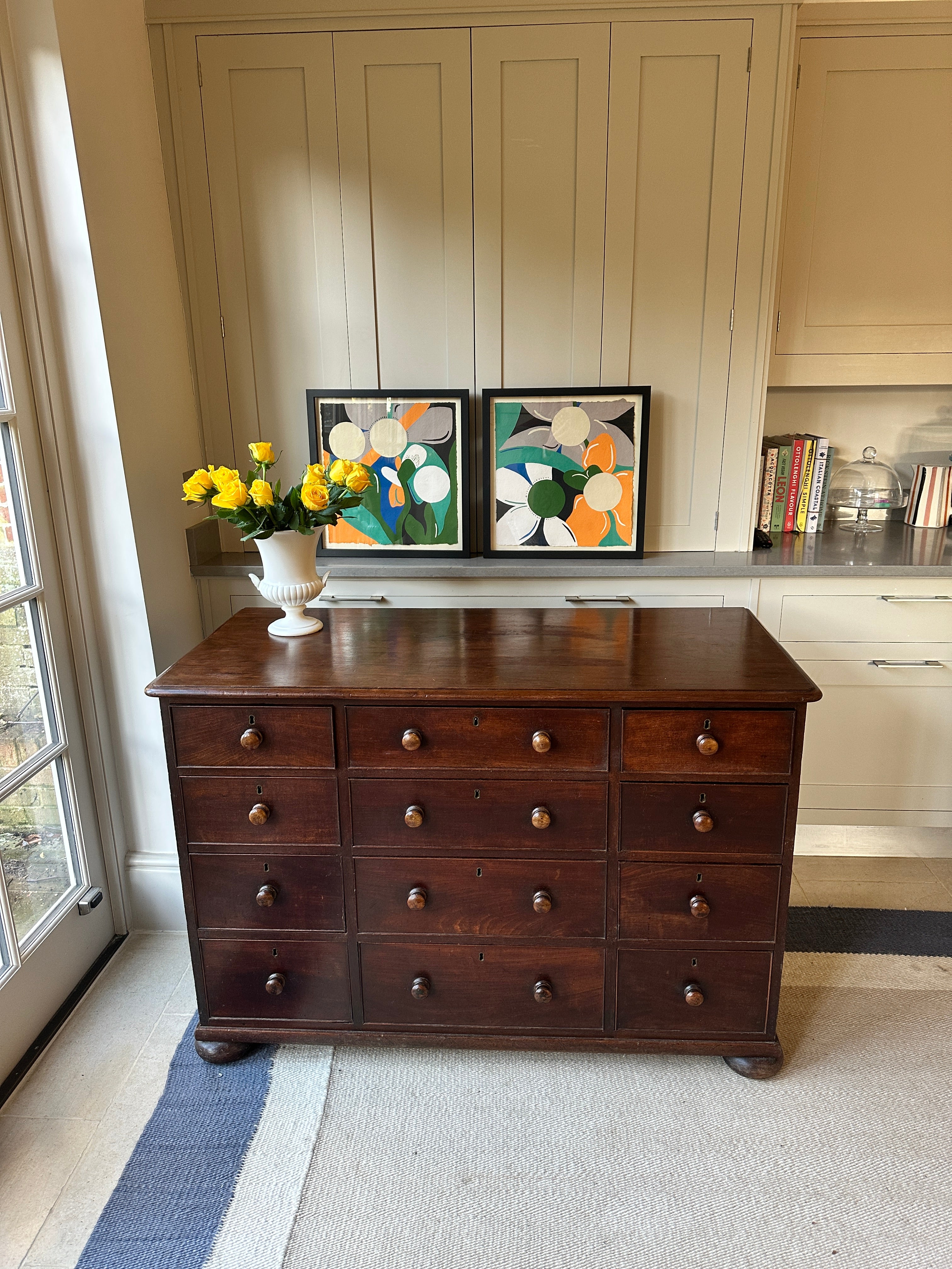 William IV Mahogany 12 Drawer chest - circa 1835