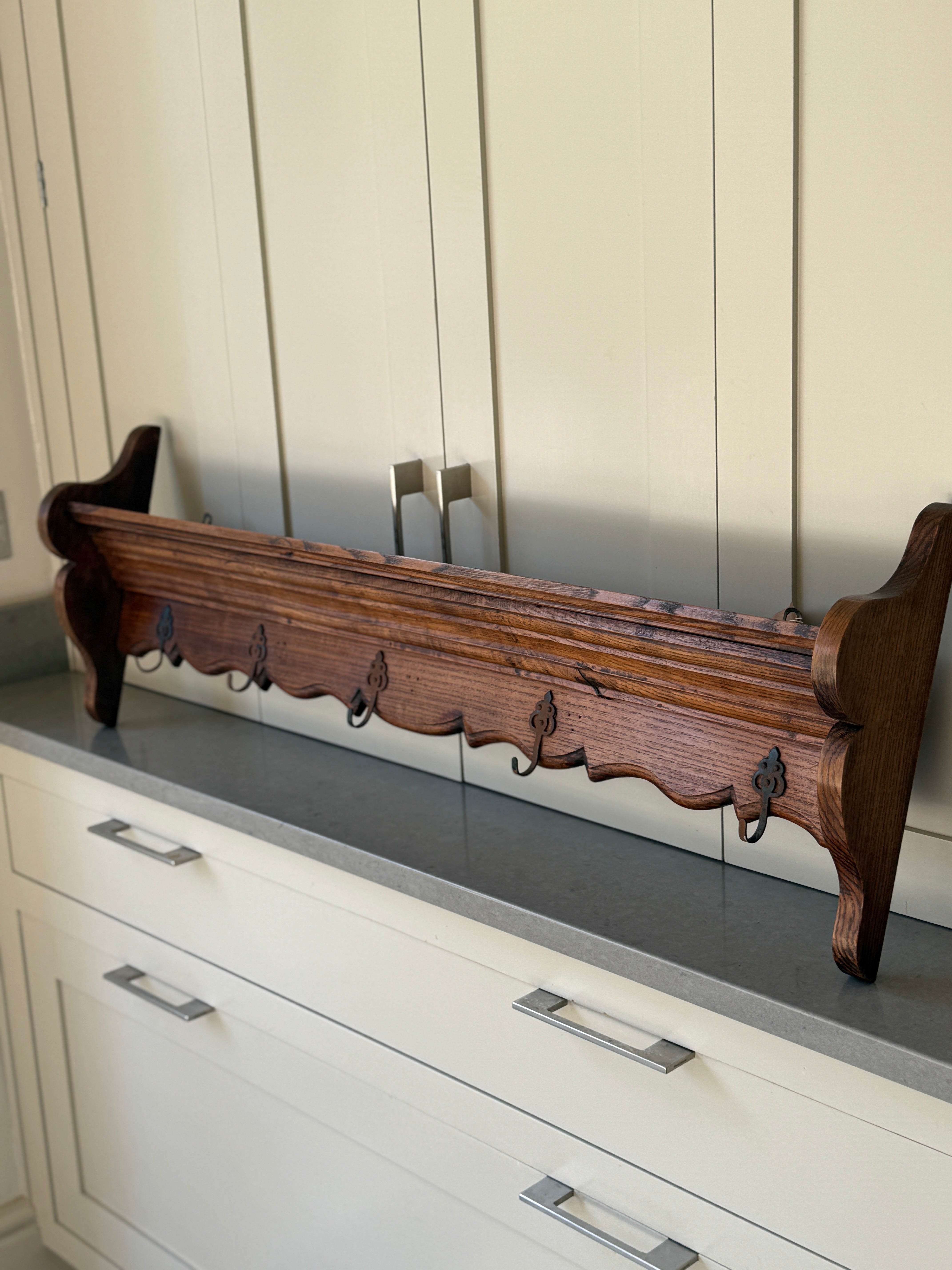 Medium French Oak Coat Rack