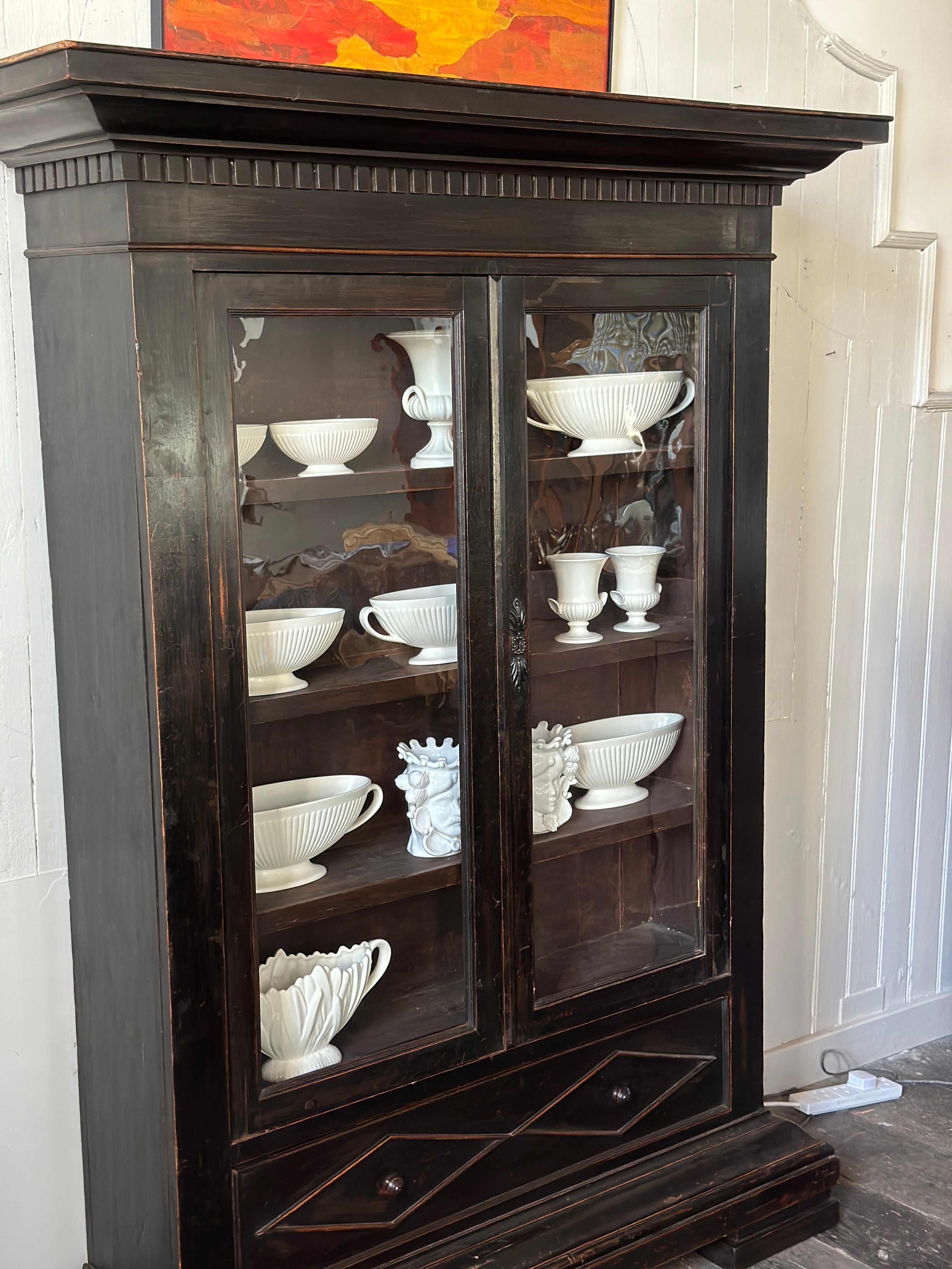 Early 19th Century Italian Glazed Cabinet