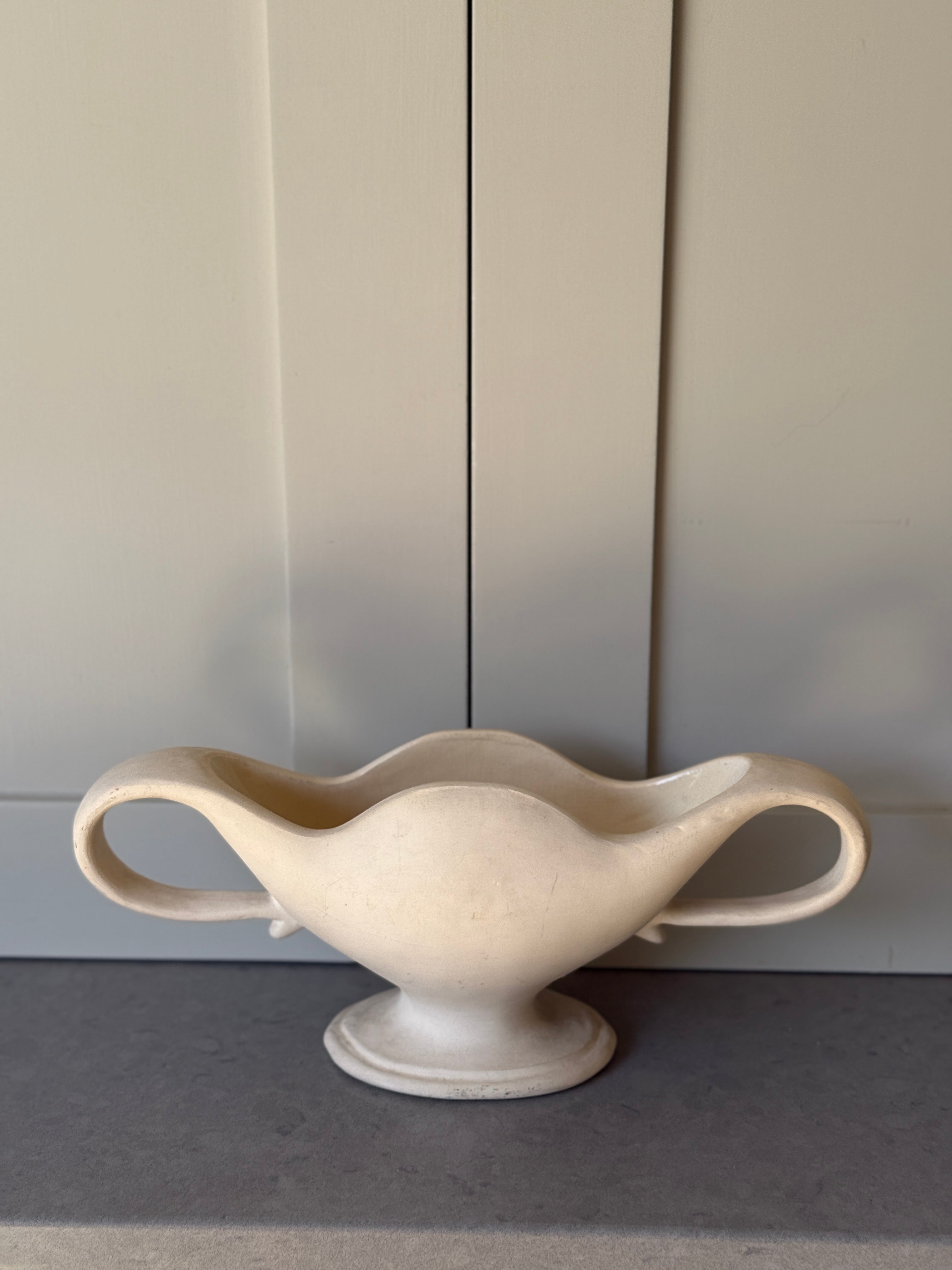 Small Unglazed Fulham Pottery Mantel Vase by Constance Spry