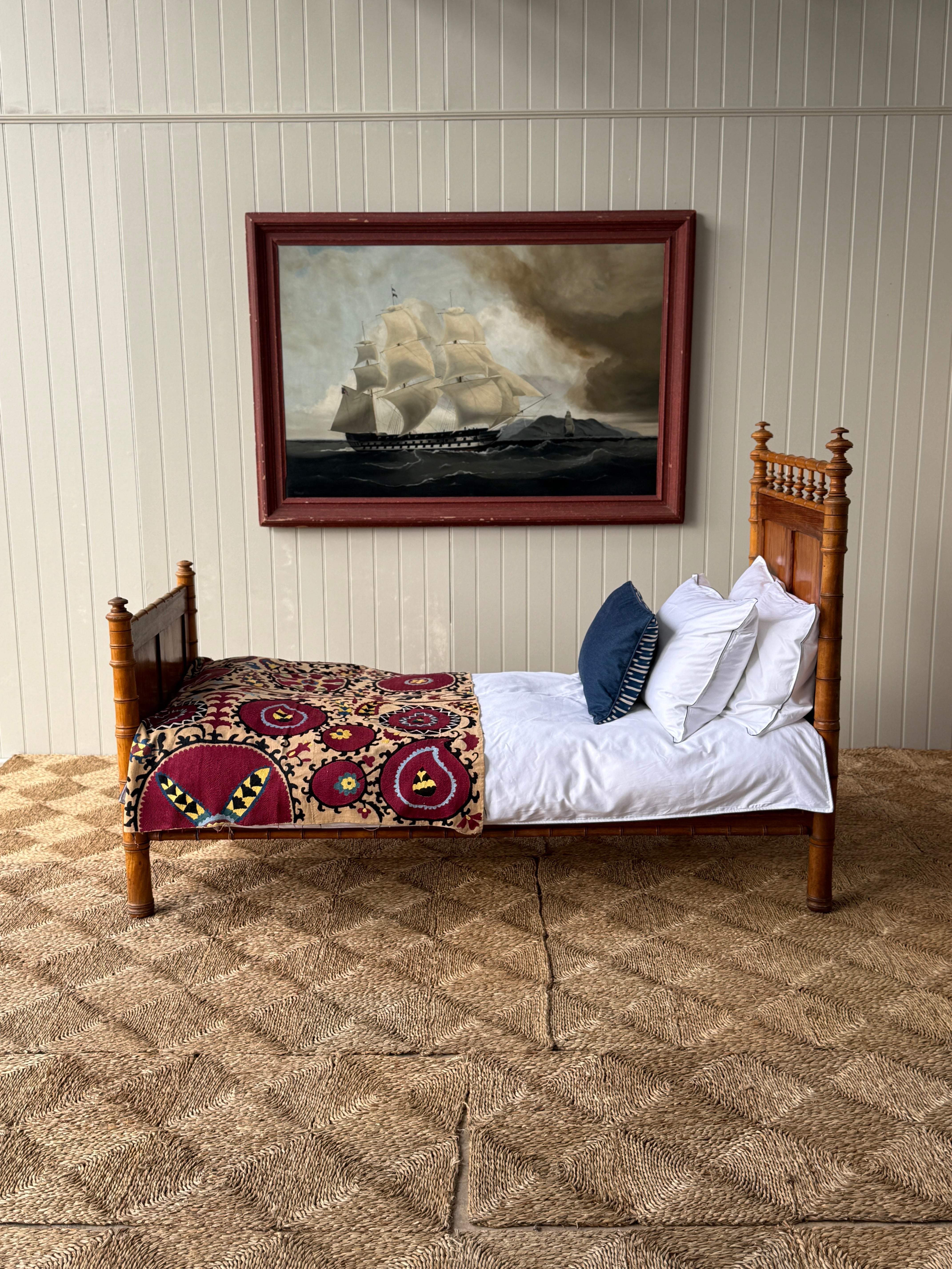 Faux Bamboo Single Bed