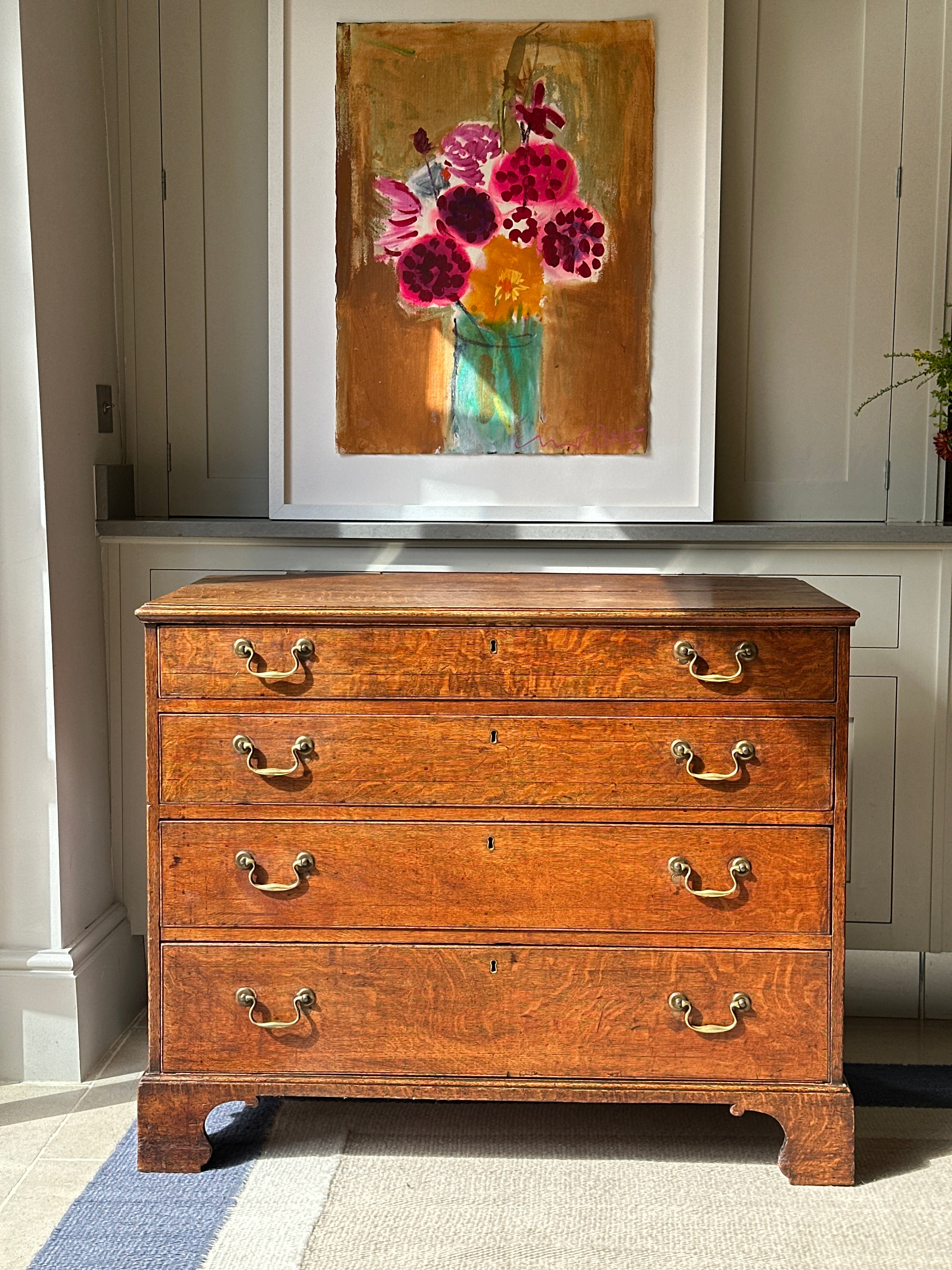 Small Georgian Oak Chest of Drawers