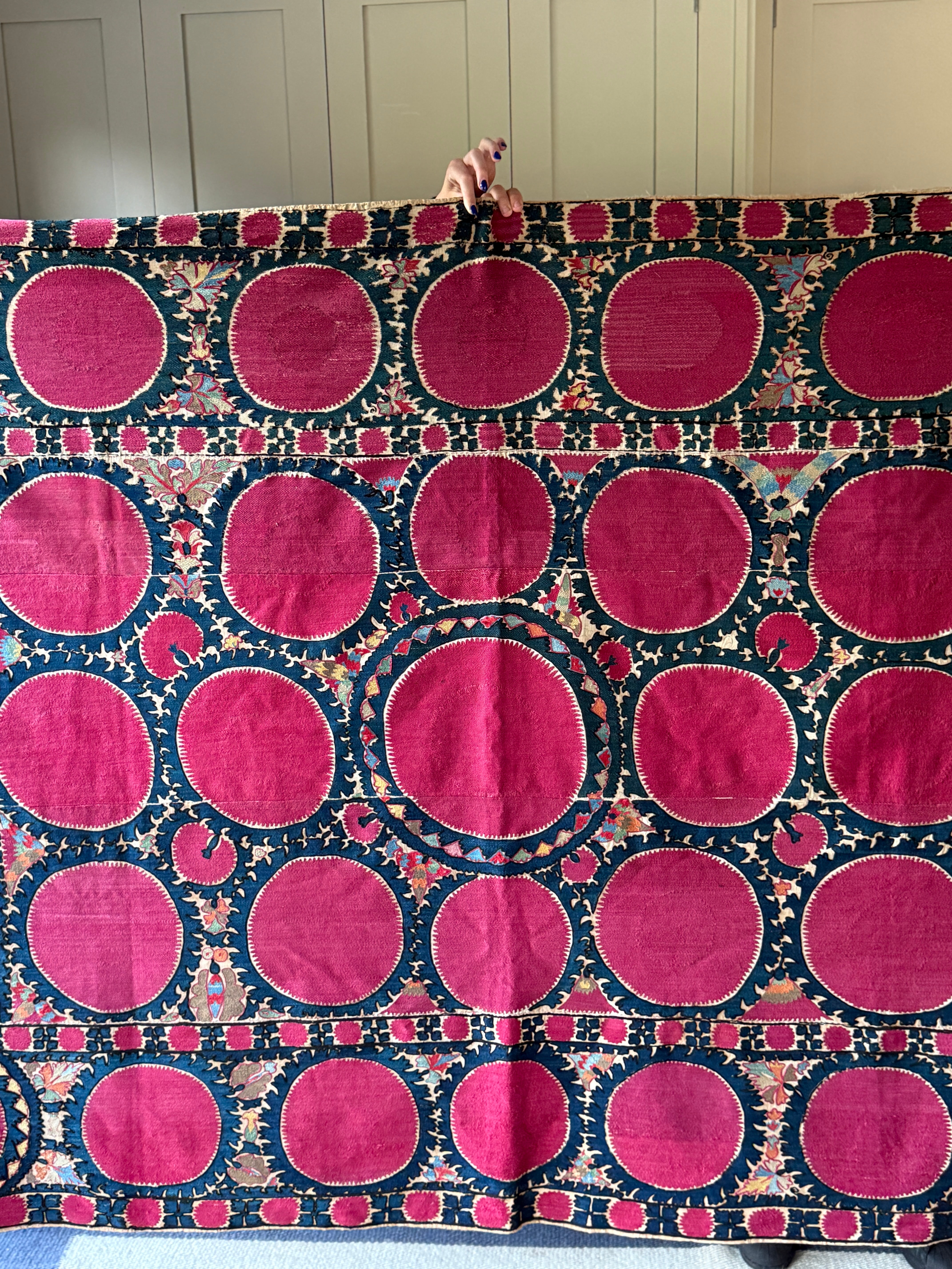 Old Tashkent Suzani Wallhanging