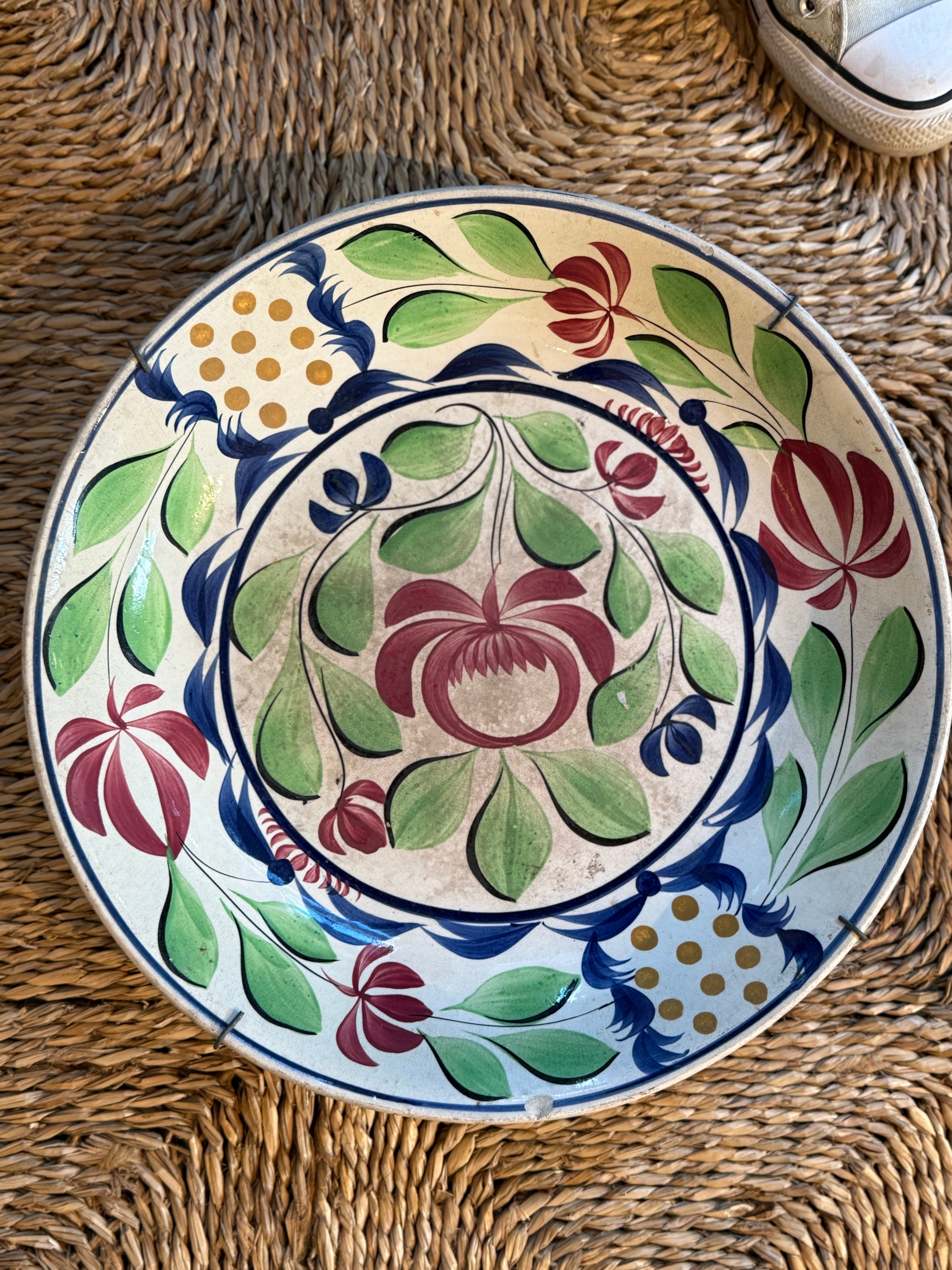 19th Century Dutch Glazed Ironstone Bowl