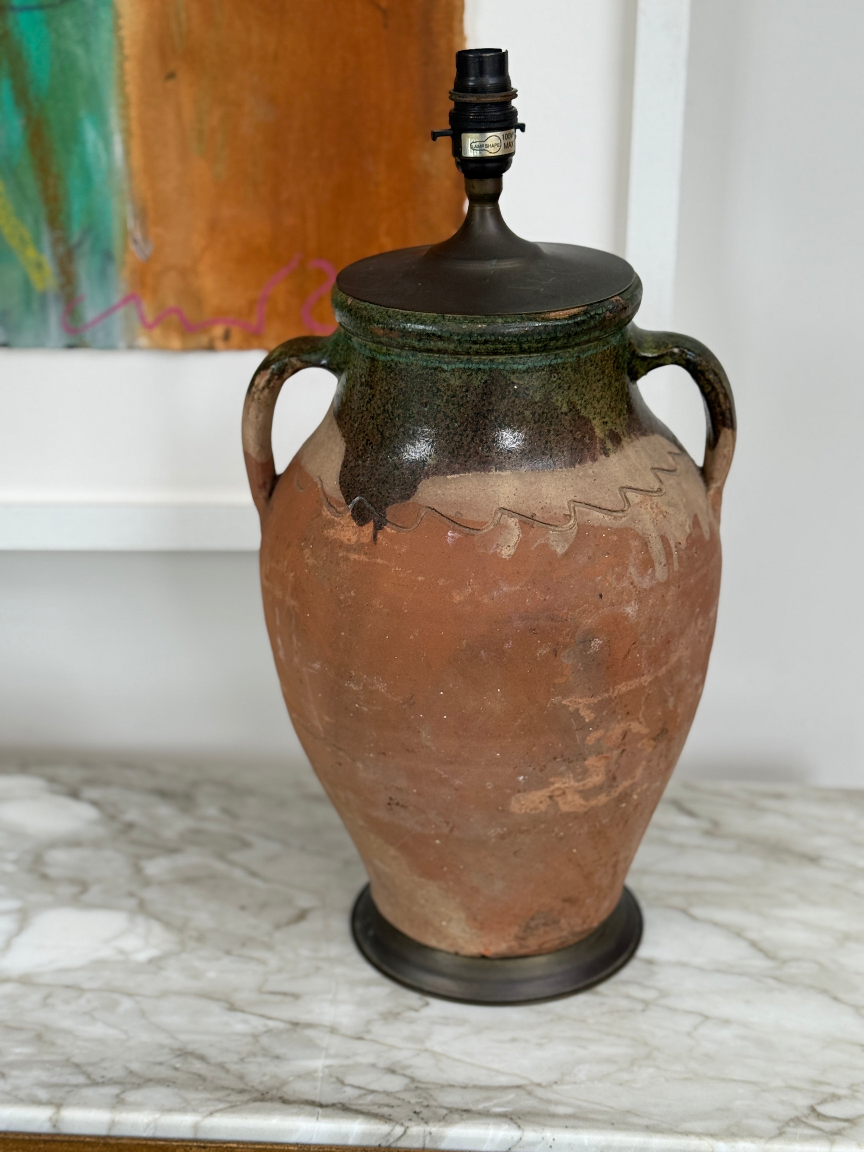 Terracotta Urn table Lamp
