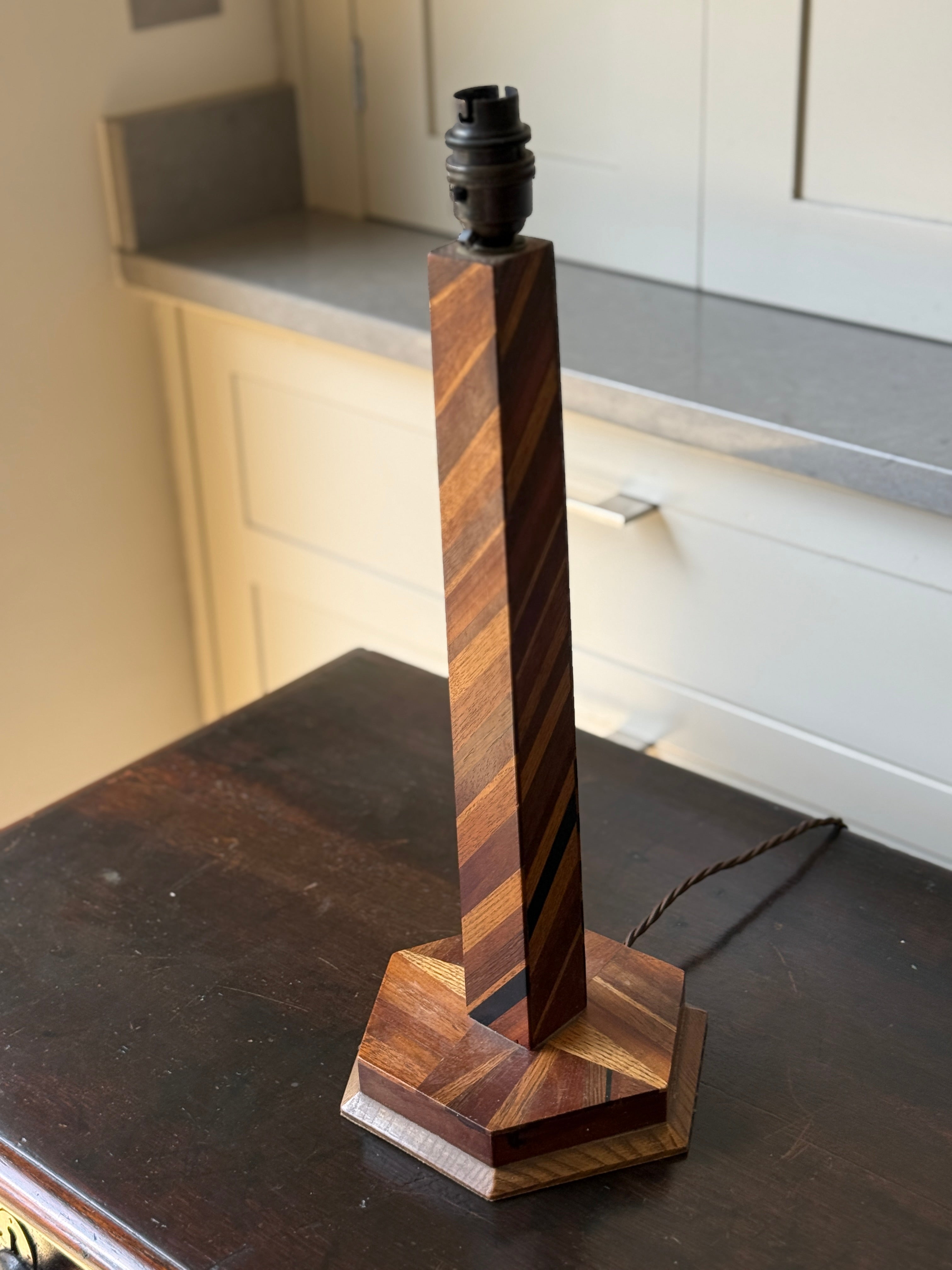 Art Deco table lamp base, French/Continental, c.1930s