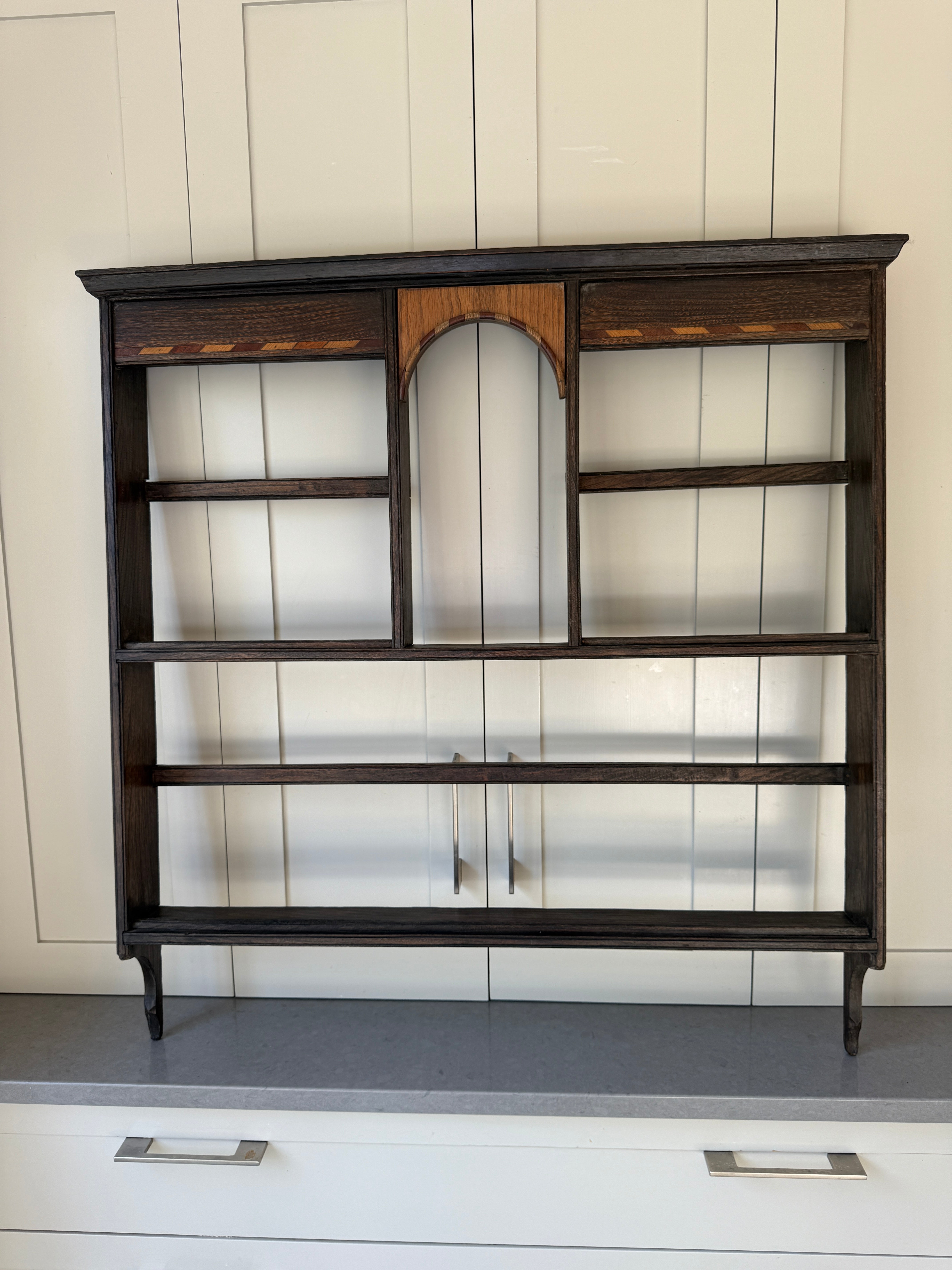 Small French Marquetry Delft Rack