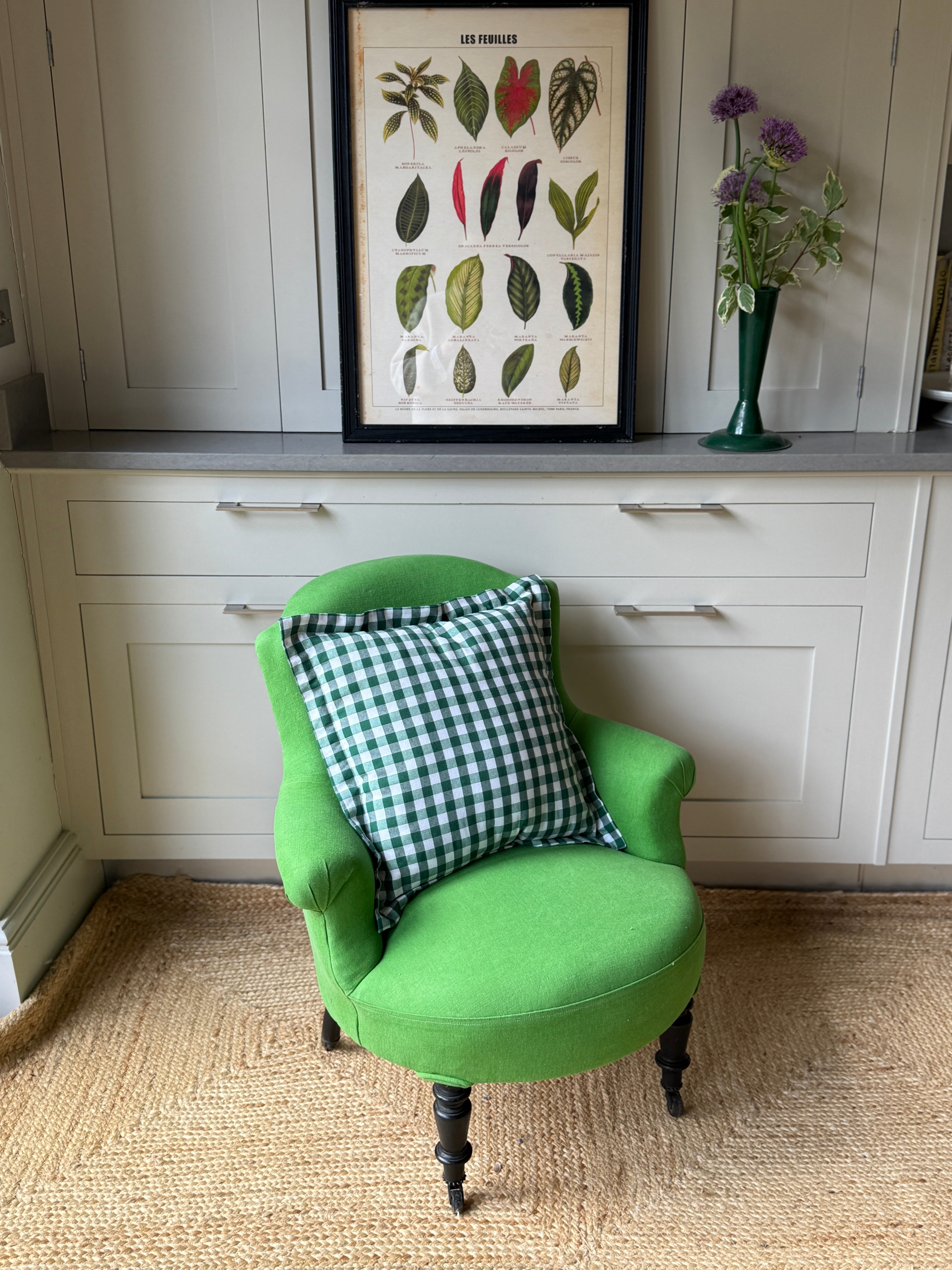 Small French Tub Chair in Christopher Farr Pebble Linen