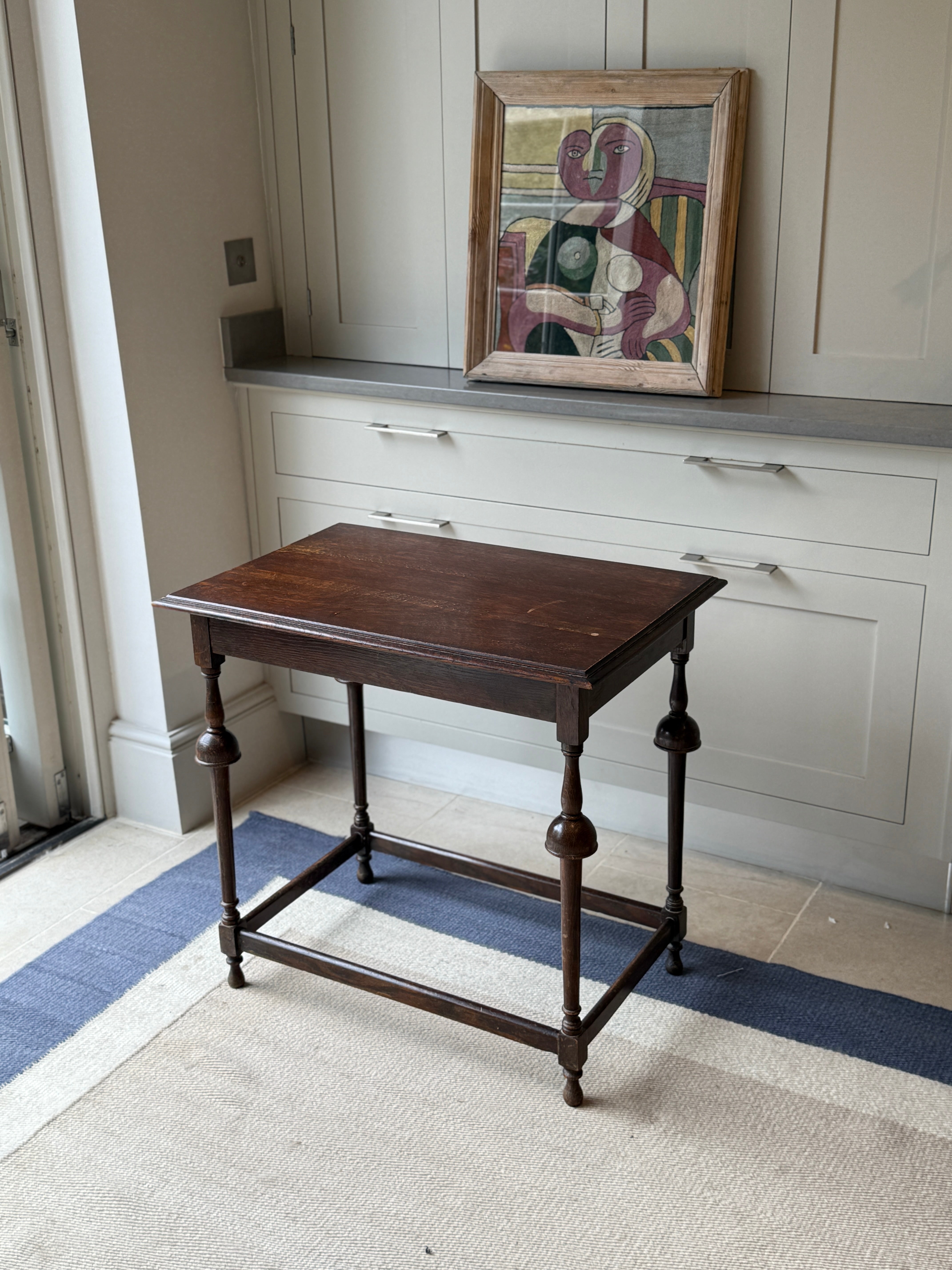 Dark Oak Arts & Crafts Side Table