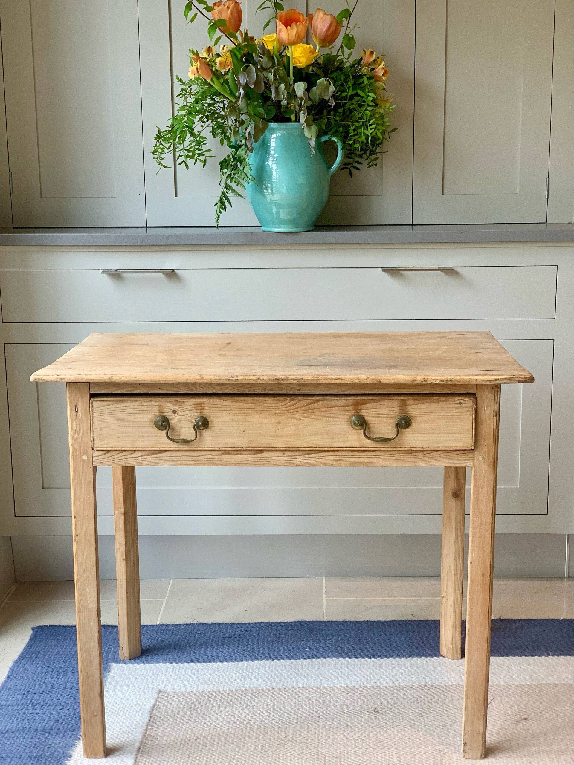 19th Century Pine Single Drawer table