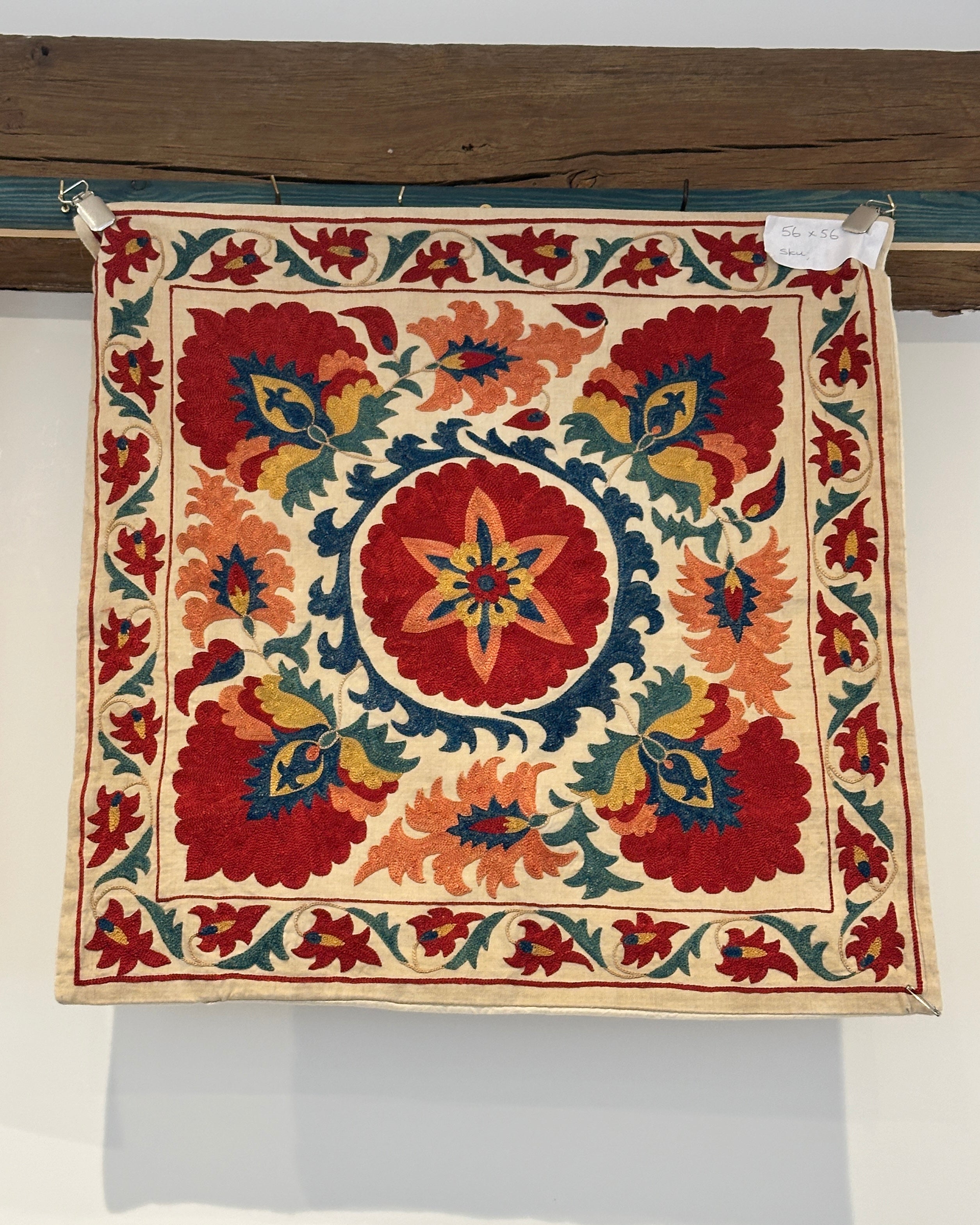 Vintage Uzbek Suzani Cushion