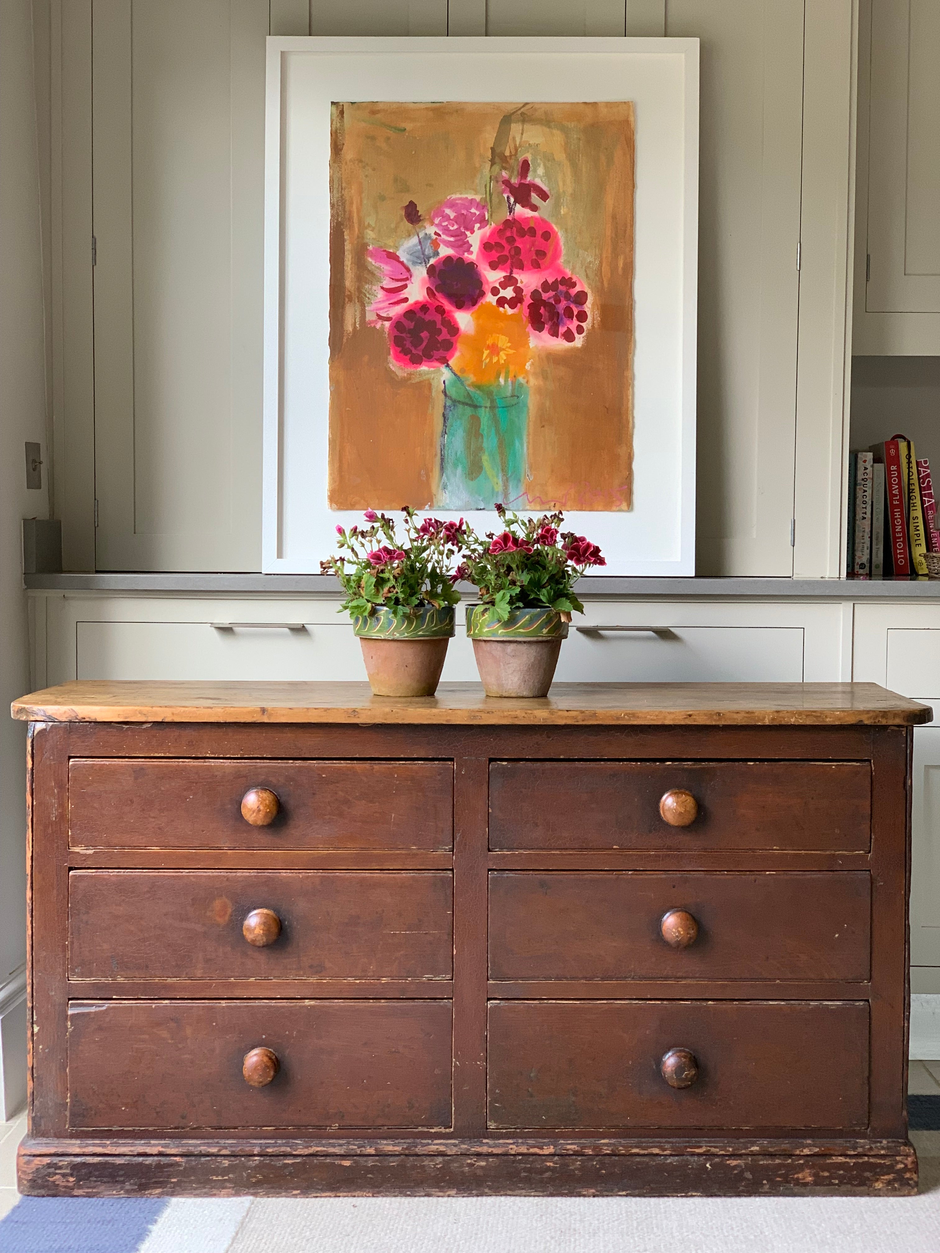 Antique Pine Haberdashers Chest of Drawers