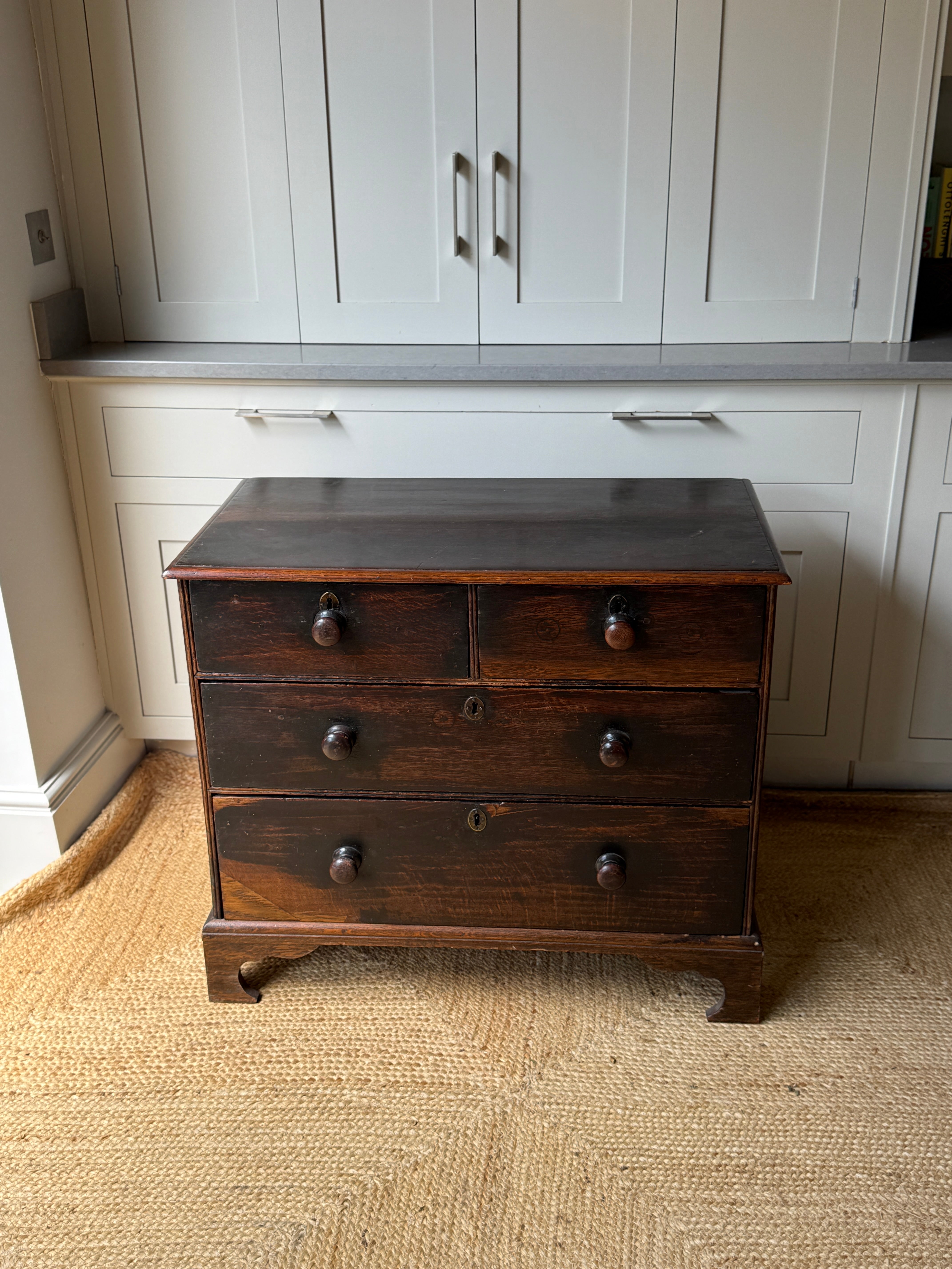 Georgian Oak Chest of Drawers, 18th Century