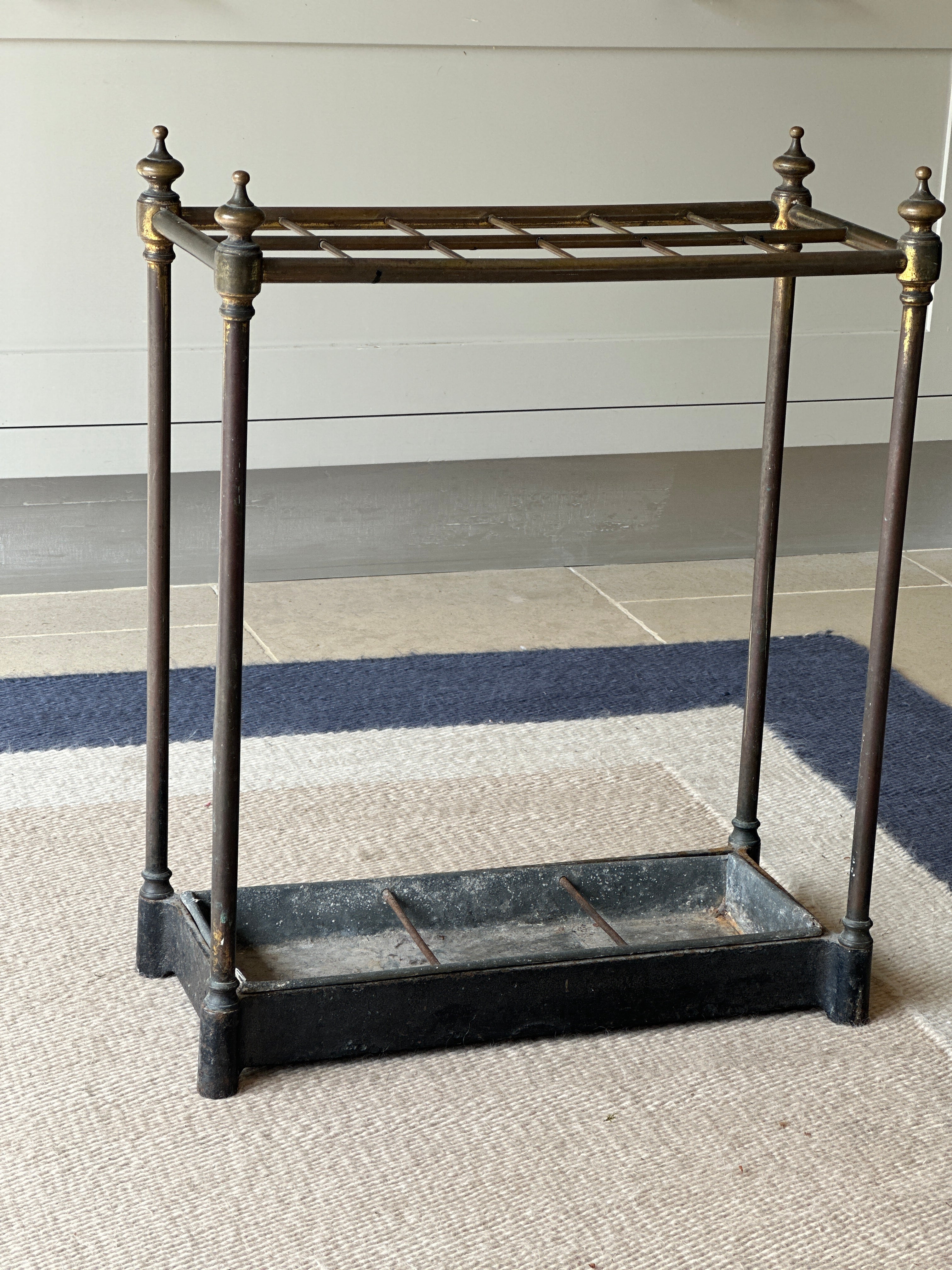 Brass and Cast Iron Stick Stand