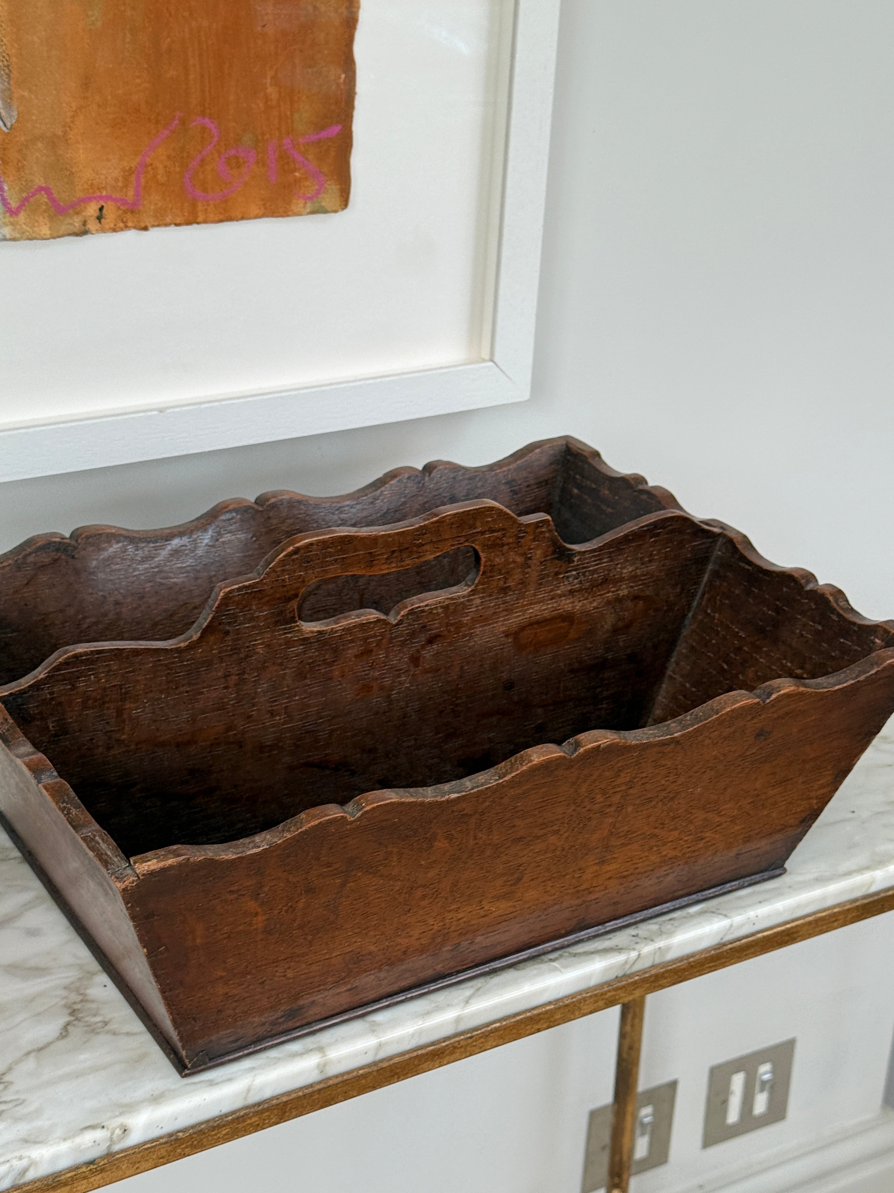 Georgian Oak Cutlery Box