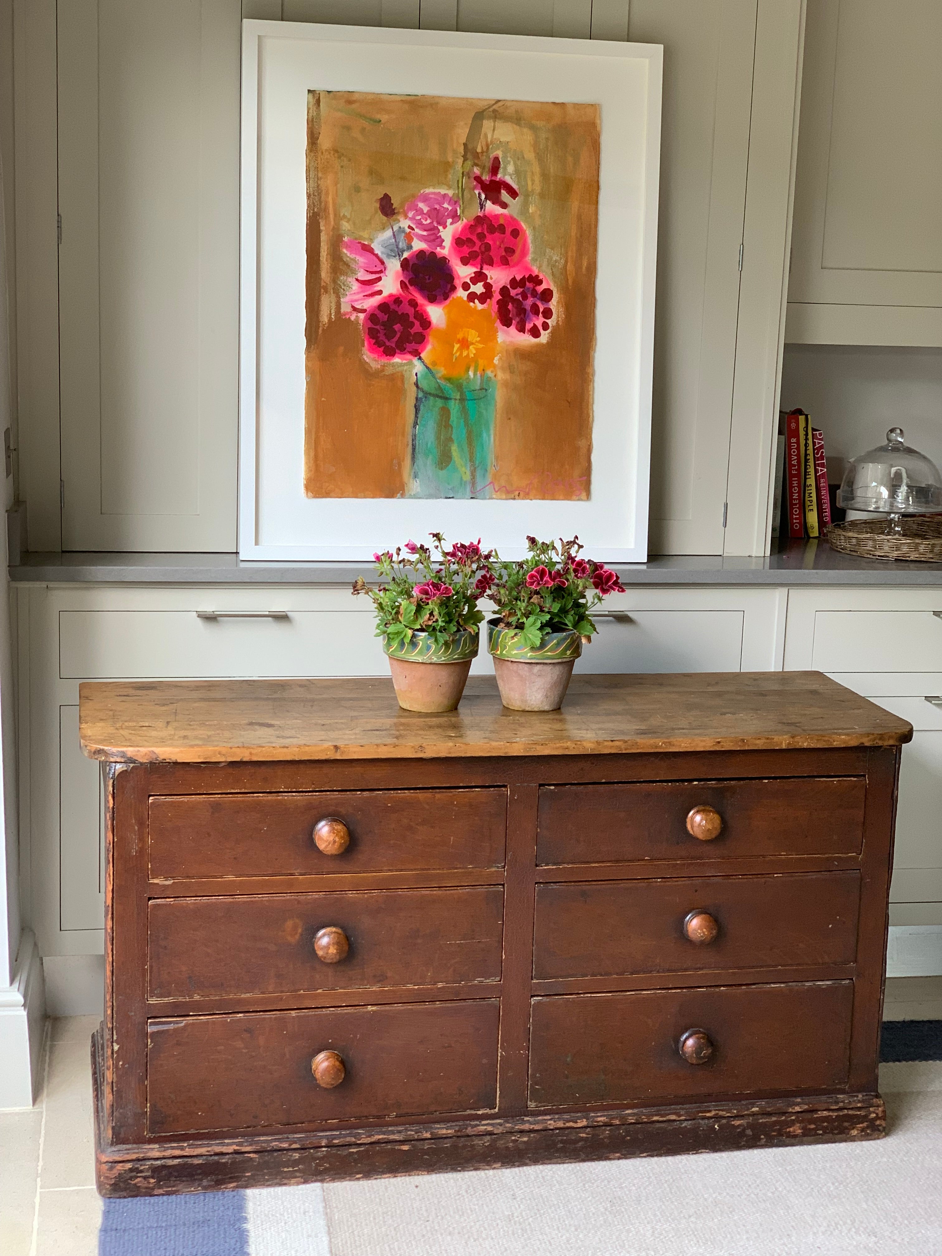 Antique Pine Haberdashers Chest of Drawers