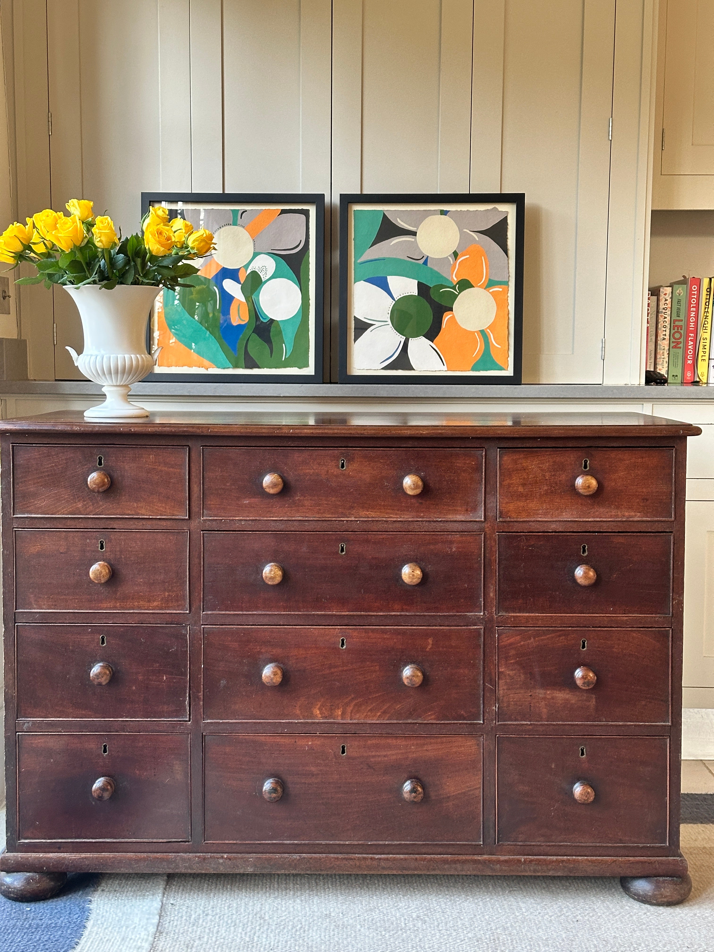 William IV Mahogany 12 Drawer chest - circa 1835