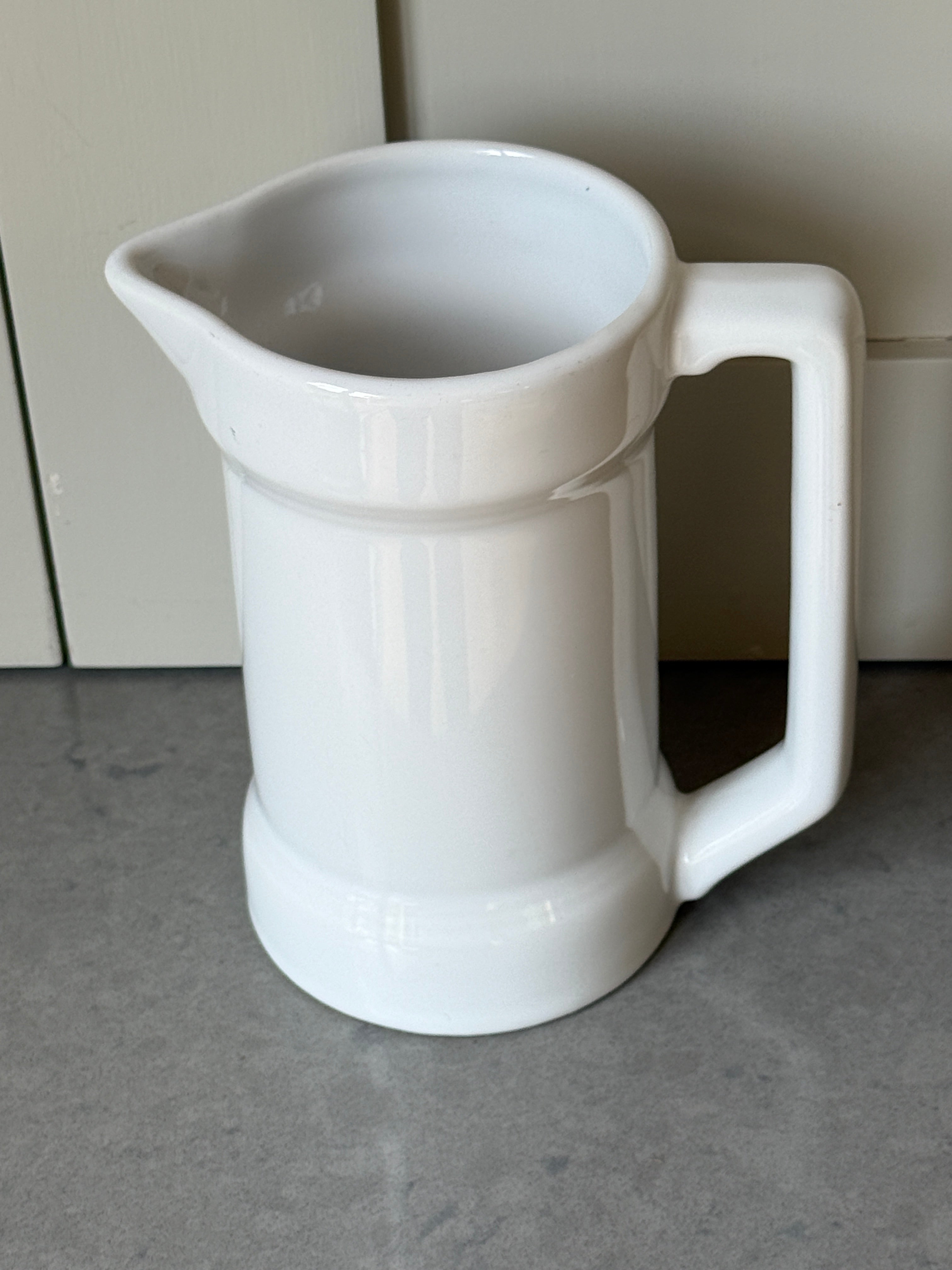 White Glazed Pitcher