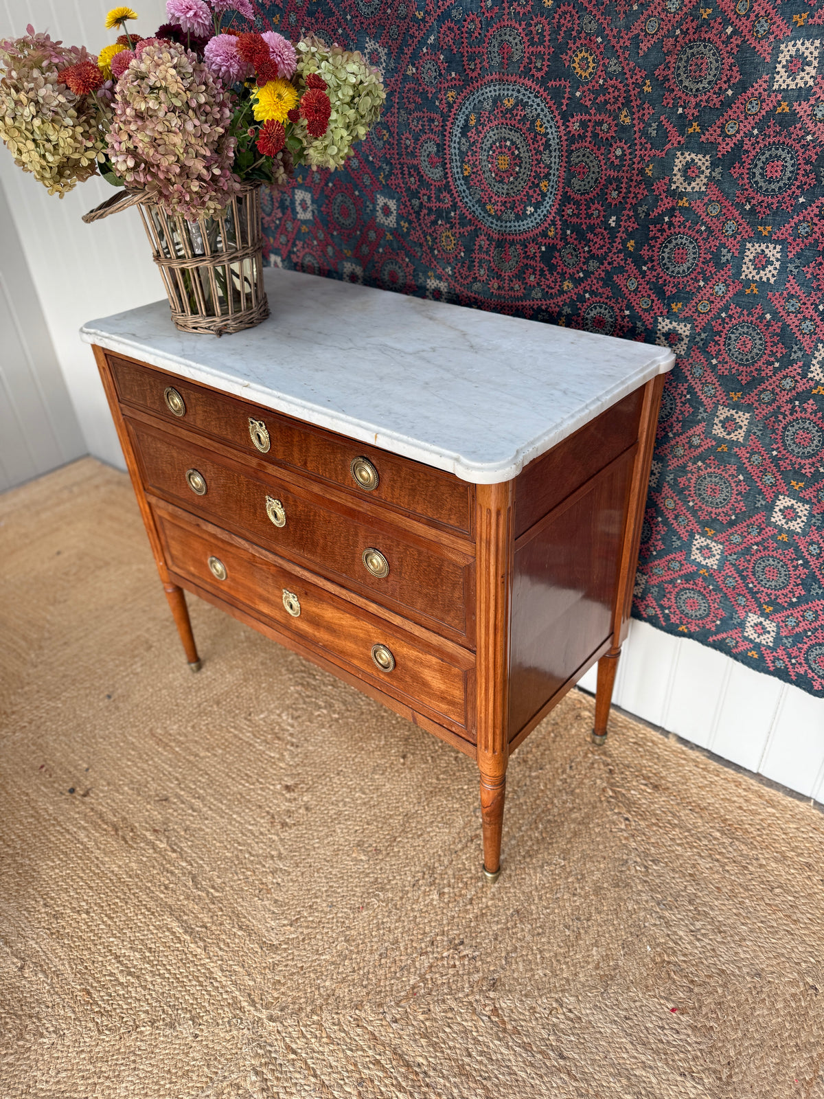 French Marble Topped Commode