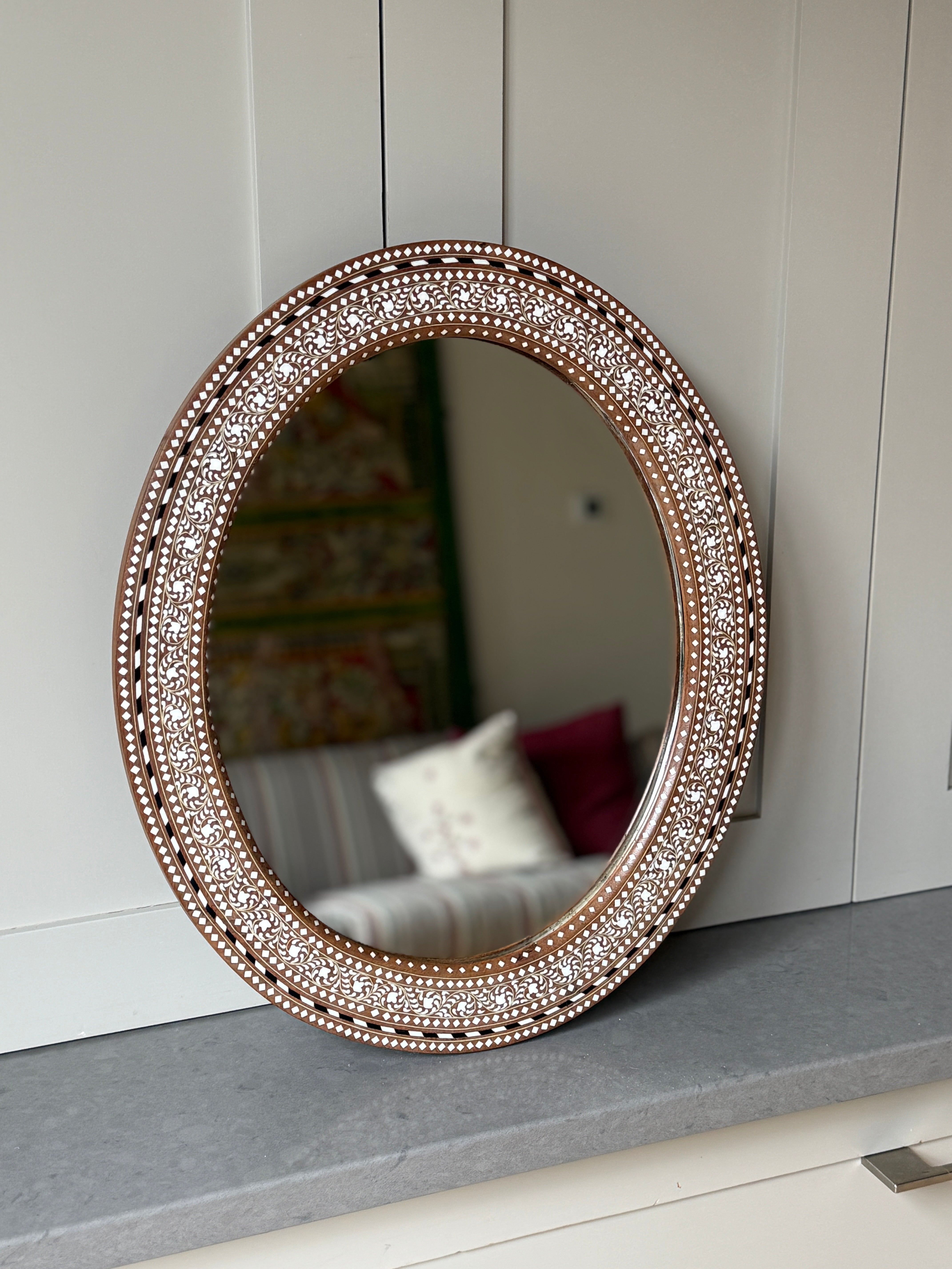 Small Oval Hoshiarpur Mirror