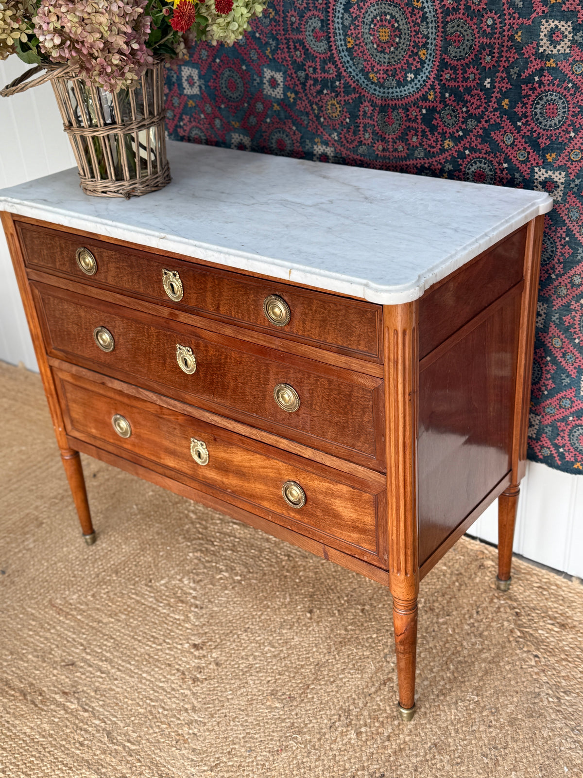 French Marble Topped Commode