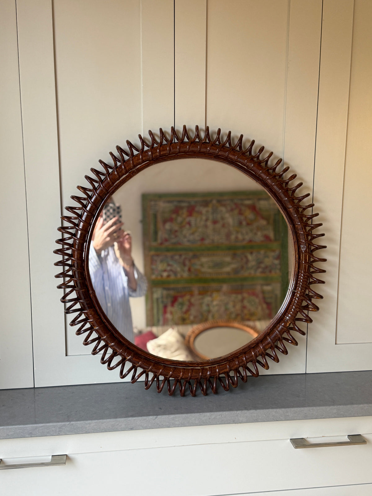 Large Round Albini Mirror