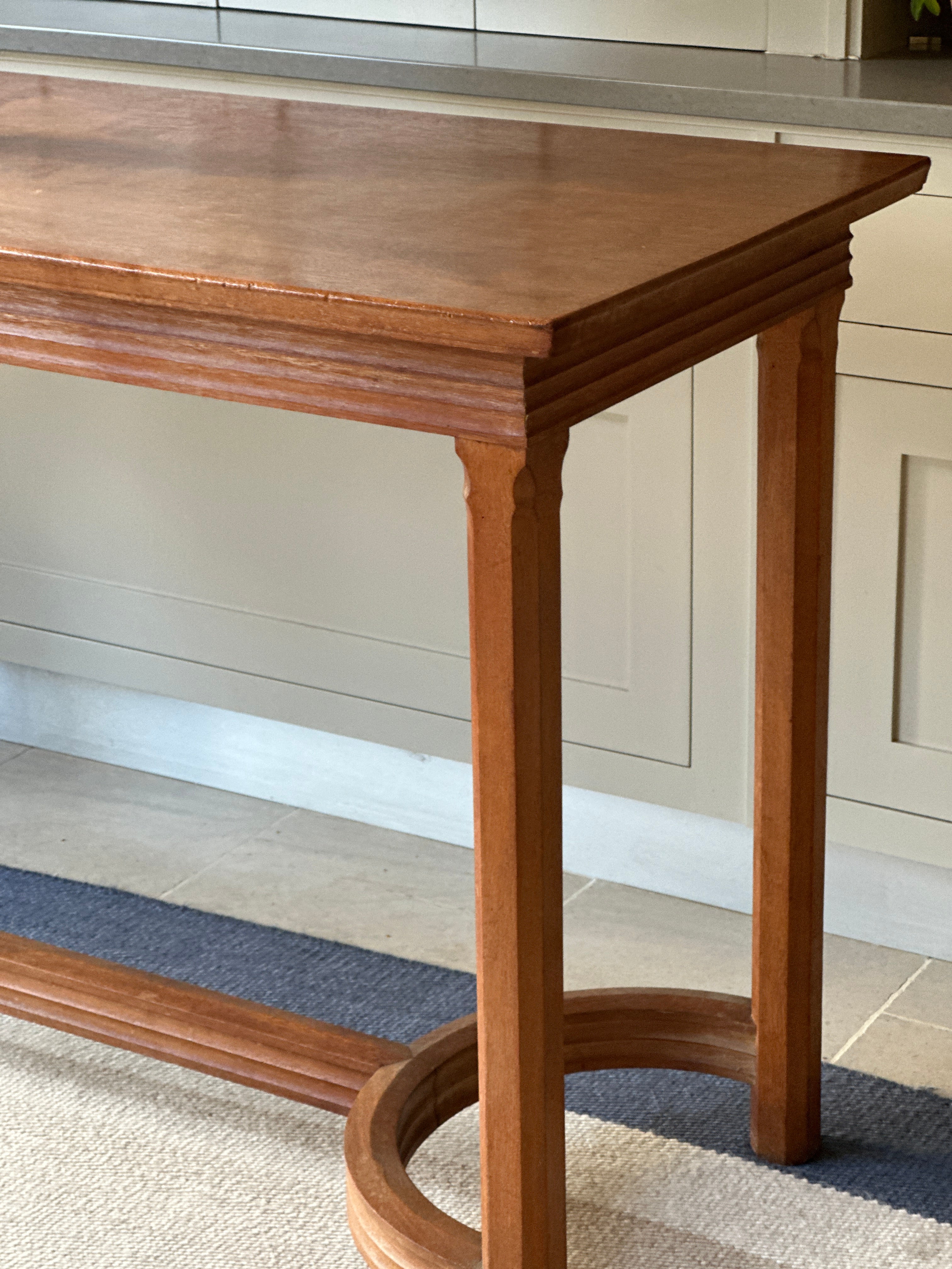 Stunning Large Scale Honeyed Oak Console in the manner of Pugin