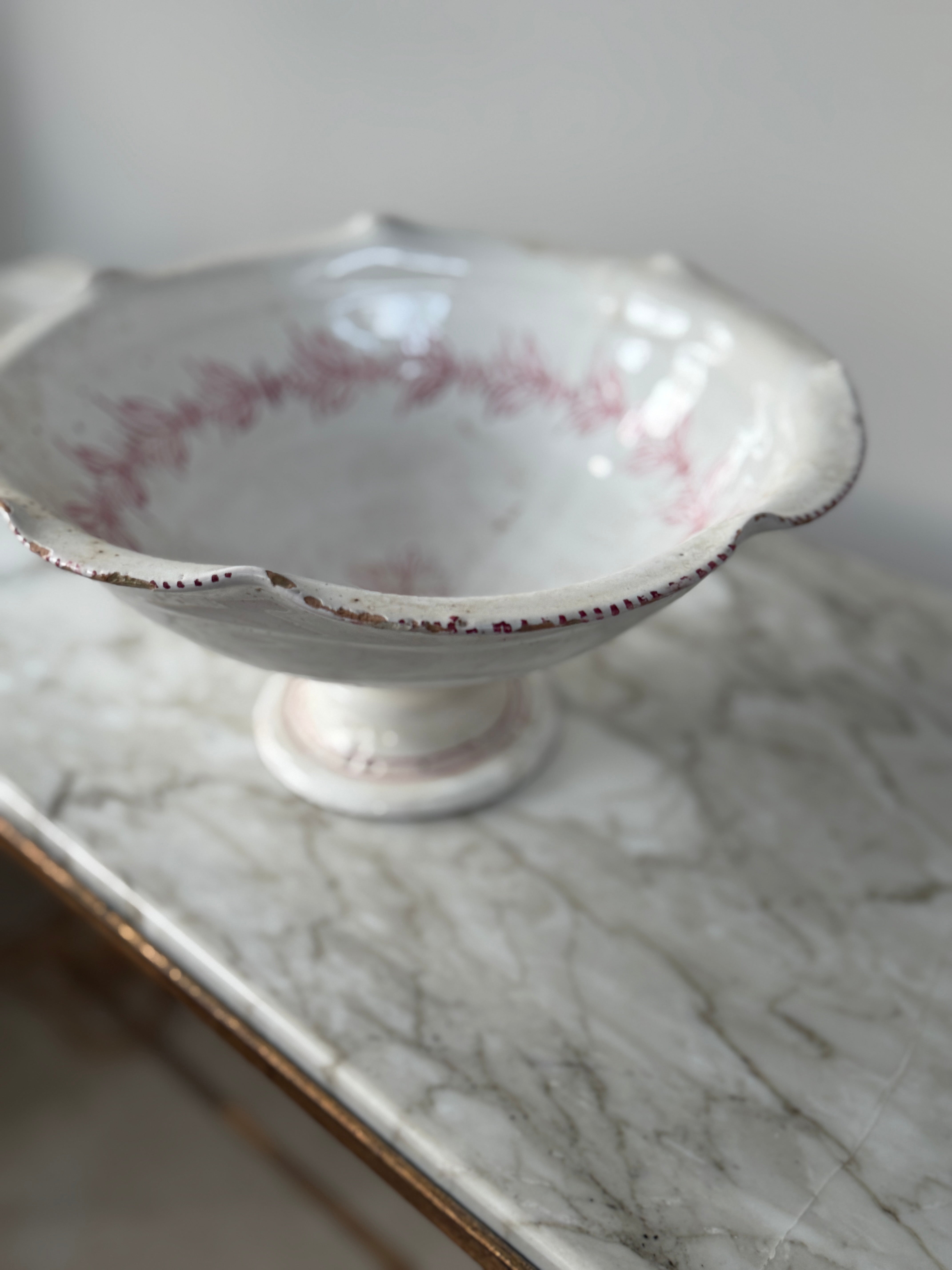 French Faience Fruit Bowl