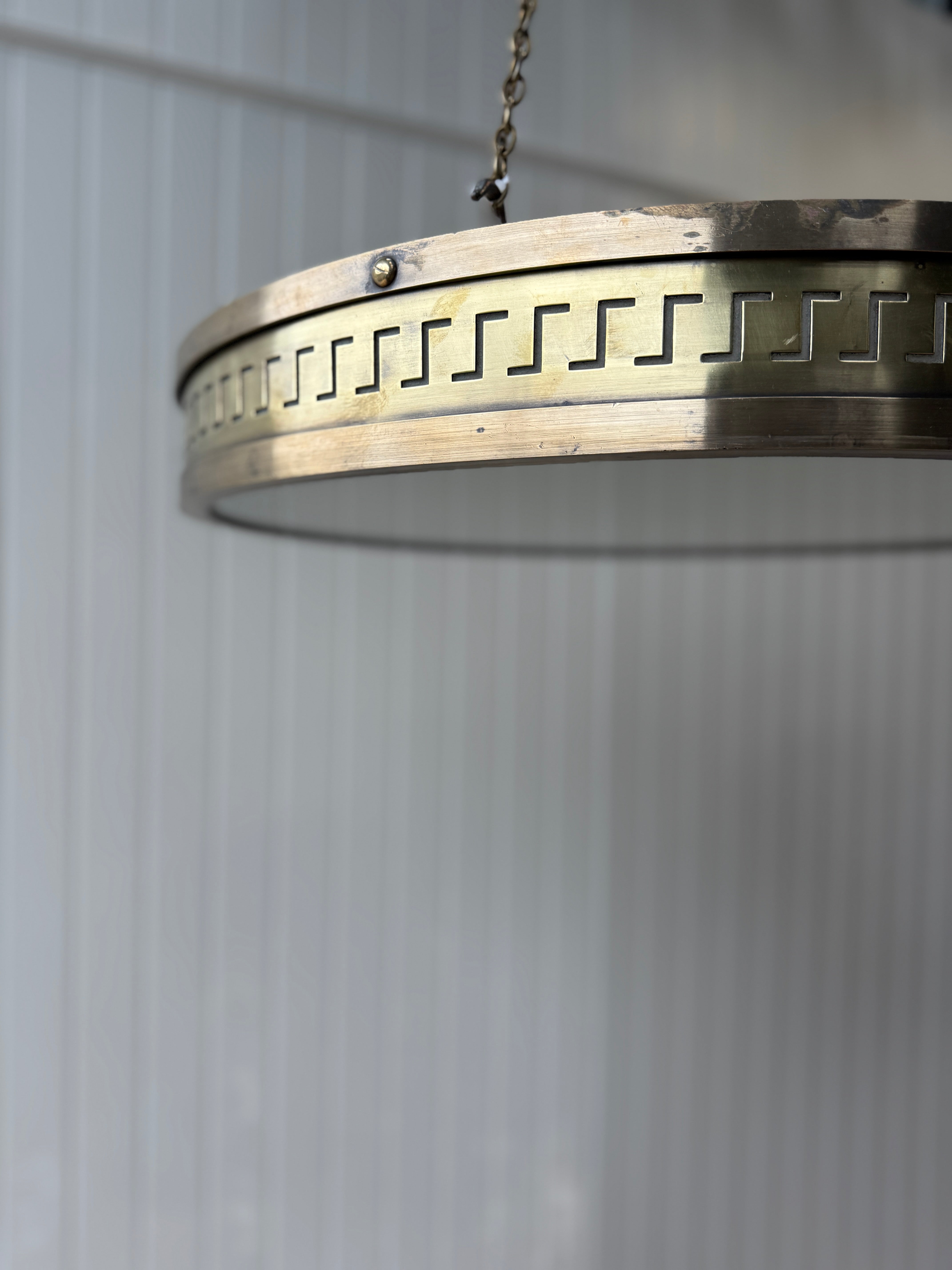 Pair of Brass Plafonniers from the Lewis Building in Liverpool