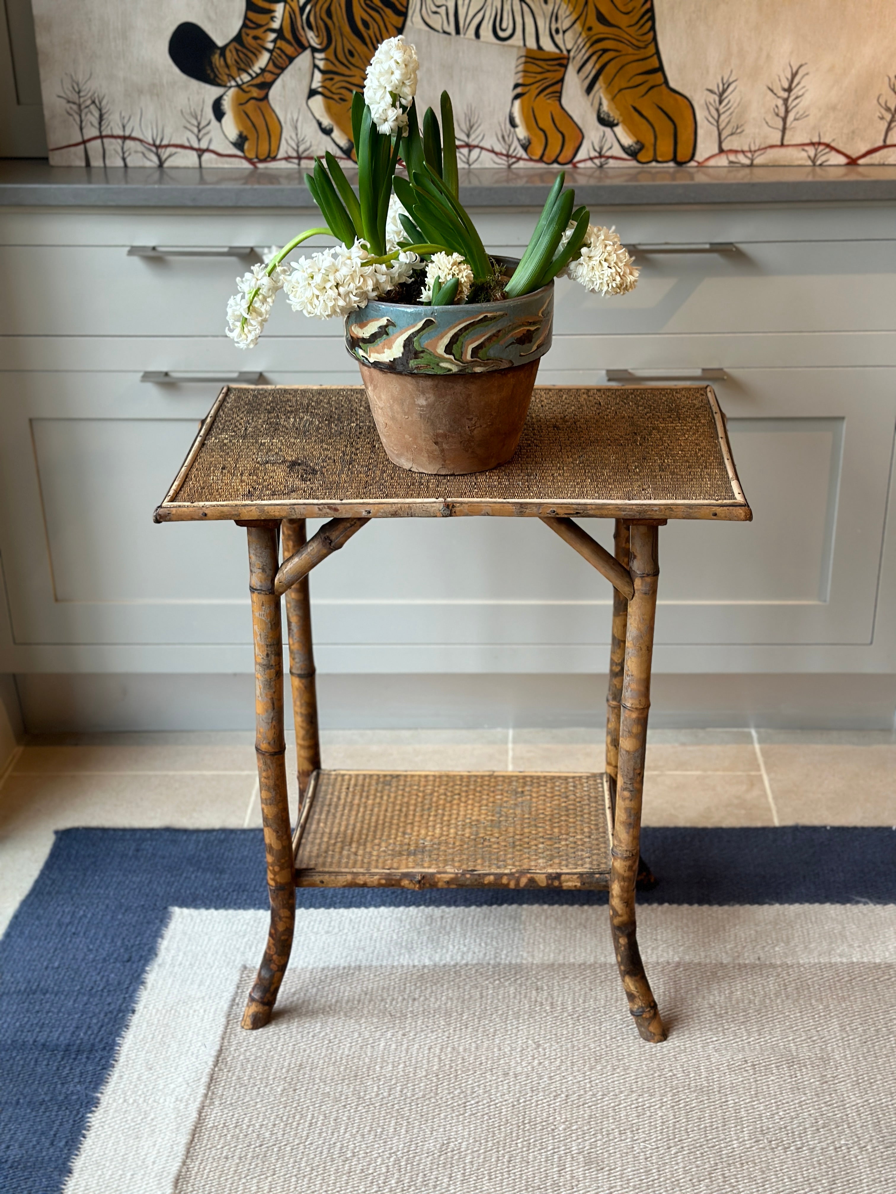 Tiger Bamboo Plant Table