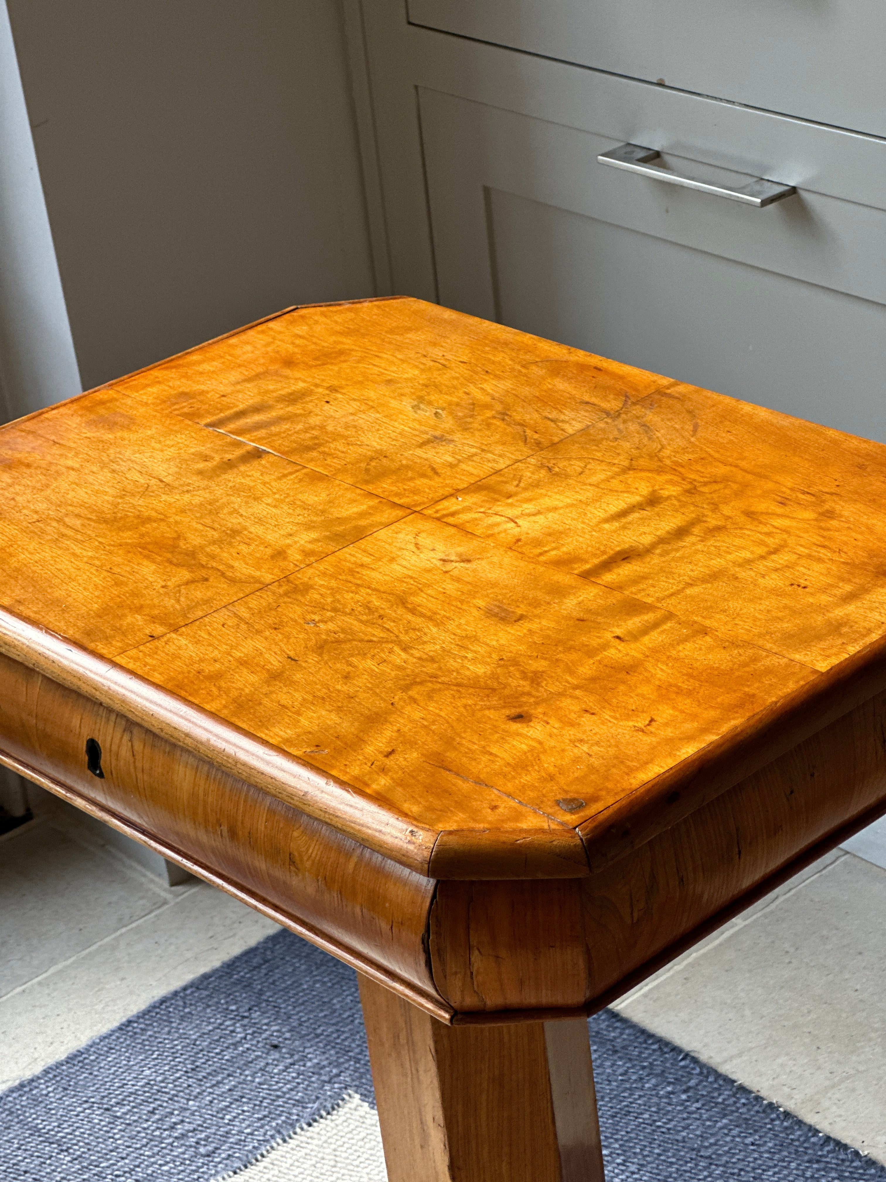 19th Century Swedish Satin Birch Side Table