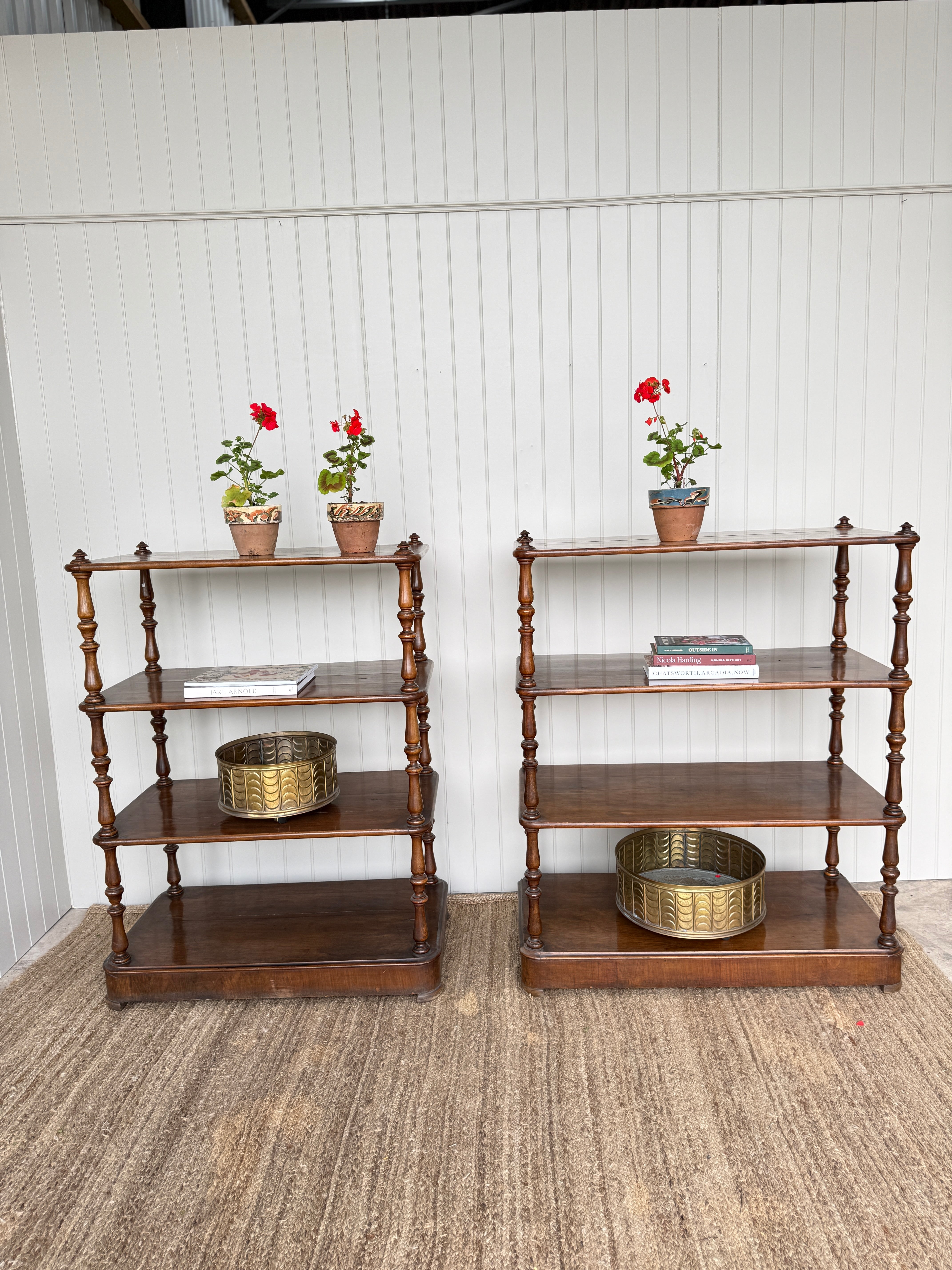 Pair is Late 19th Century Whatnots