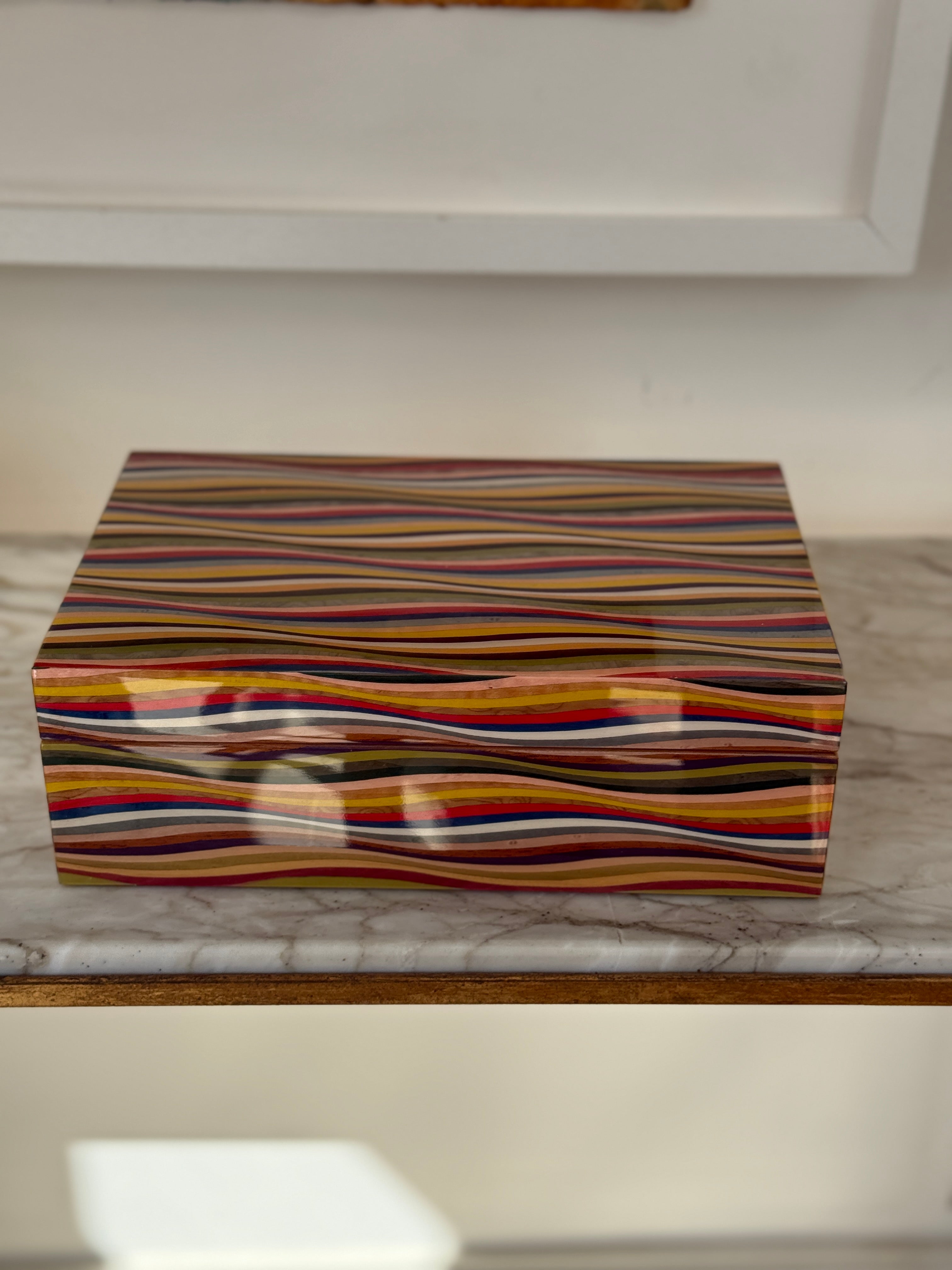 Large Marquetry Jewellery Box