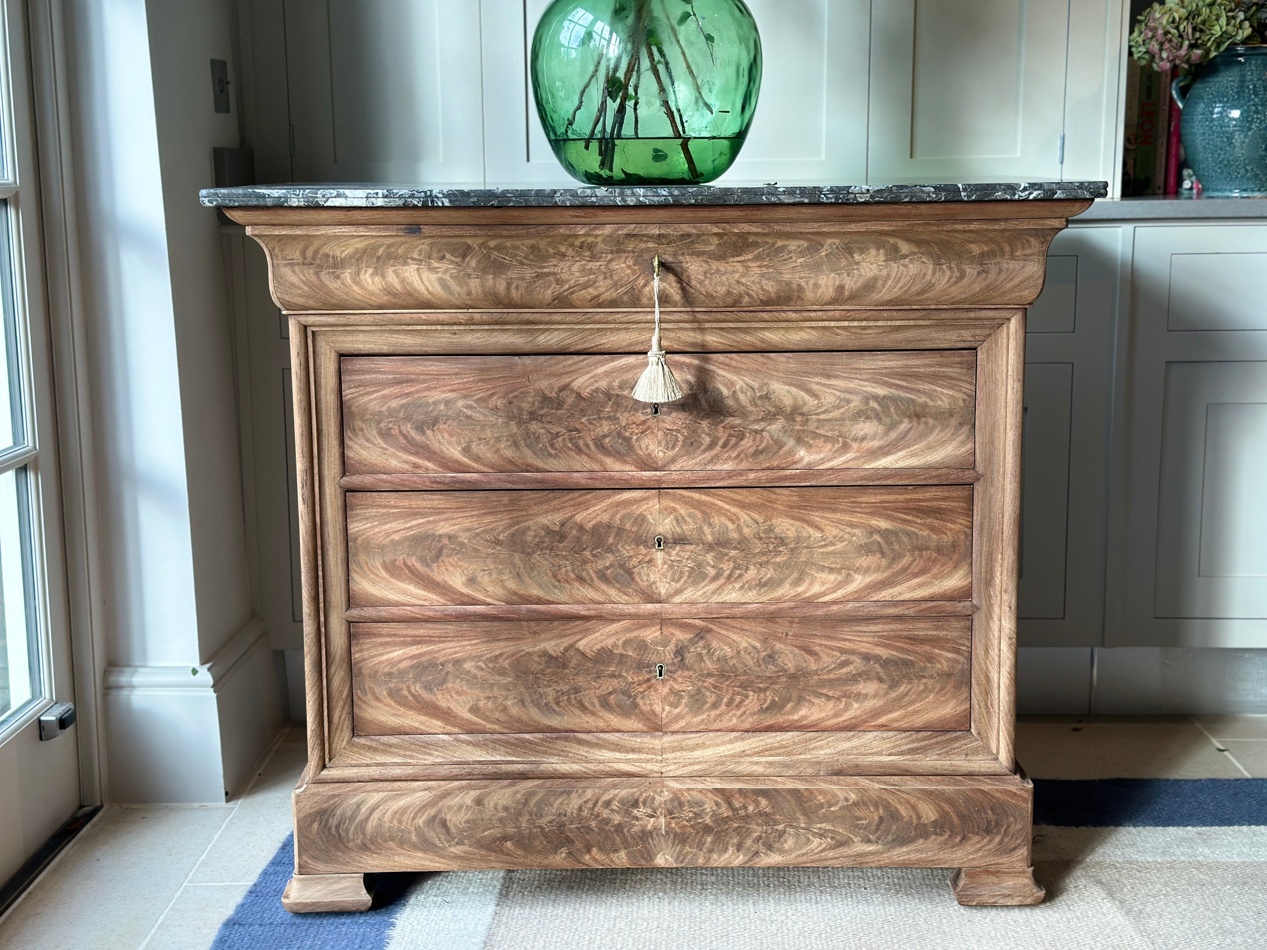 Amazing Bleached C19th Commode