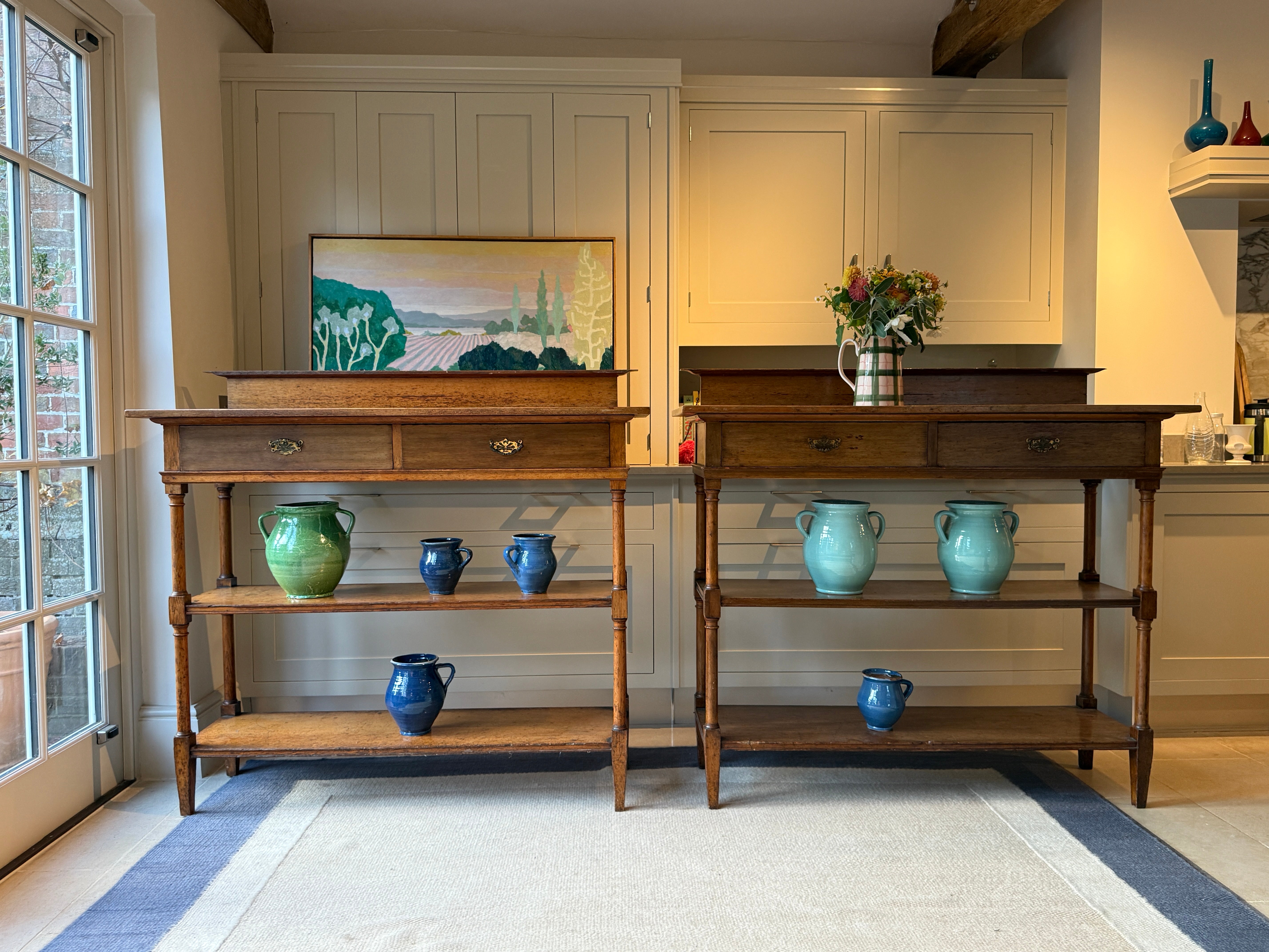 Pair of 19th Century Oak Buffets