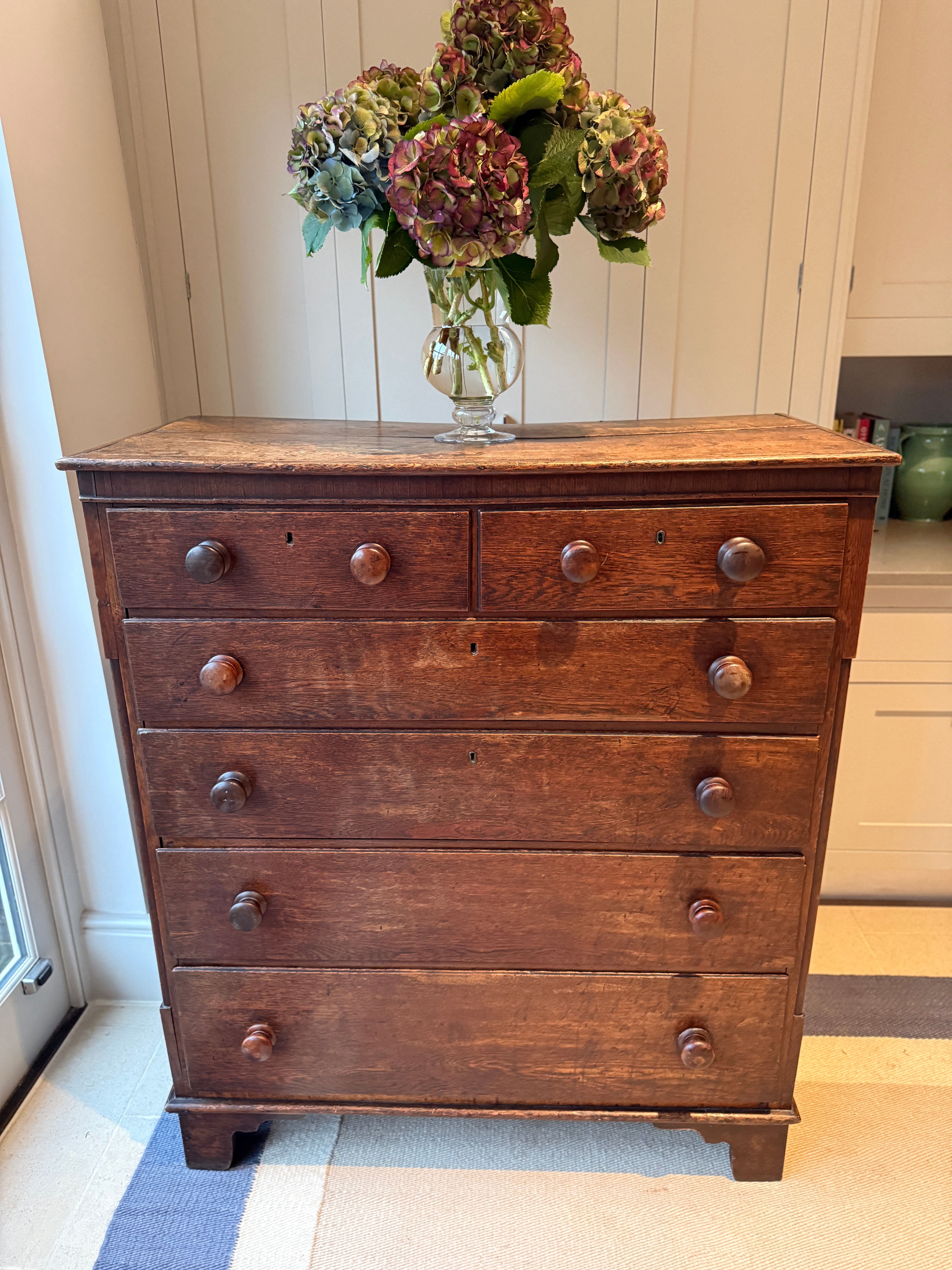 Very Large Oak Chest of Drawers