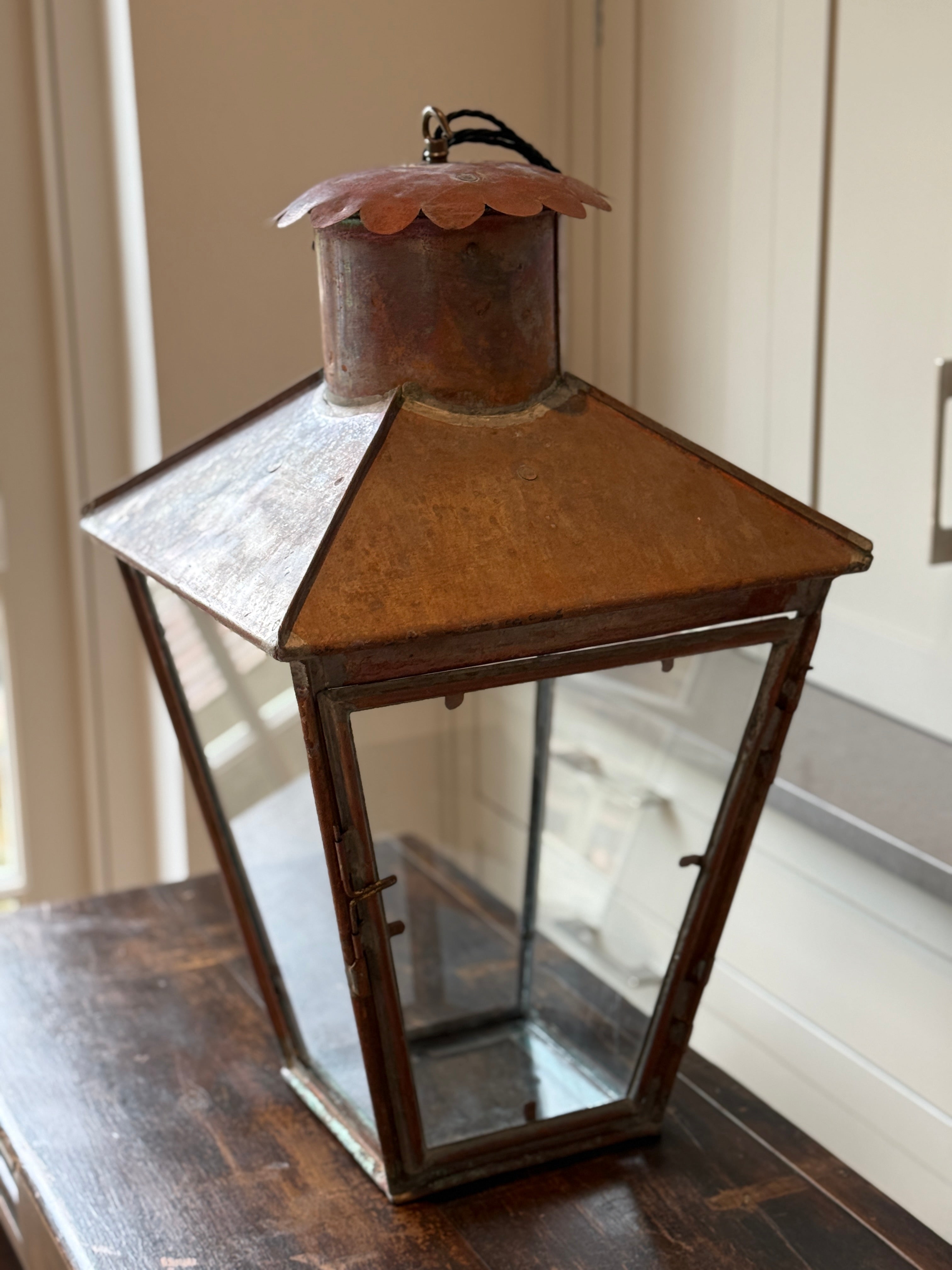Large Copper Lantern