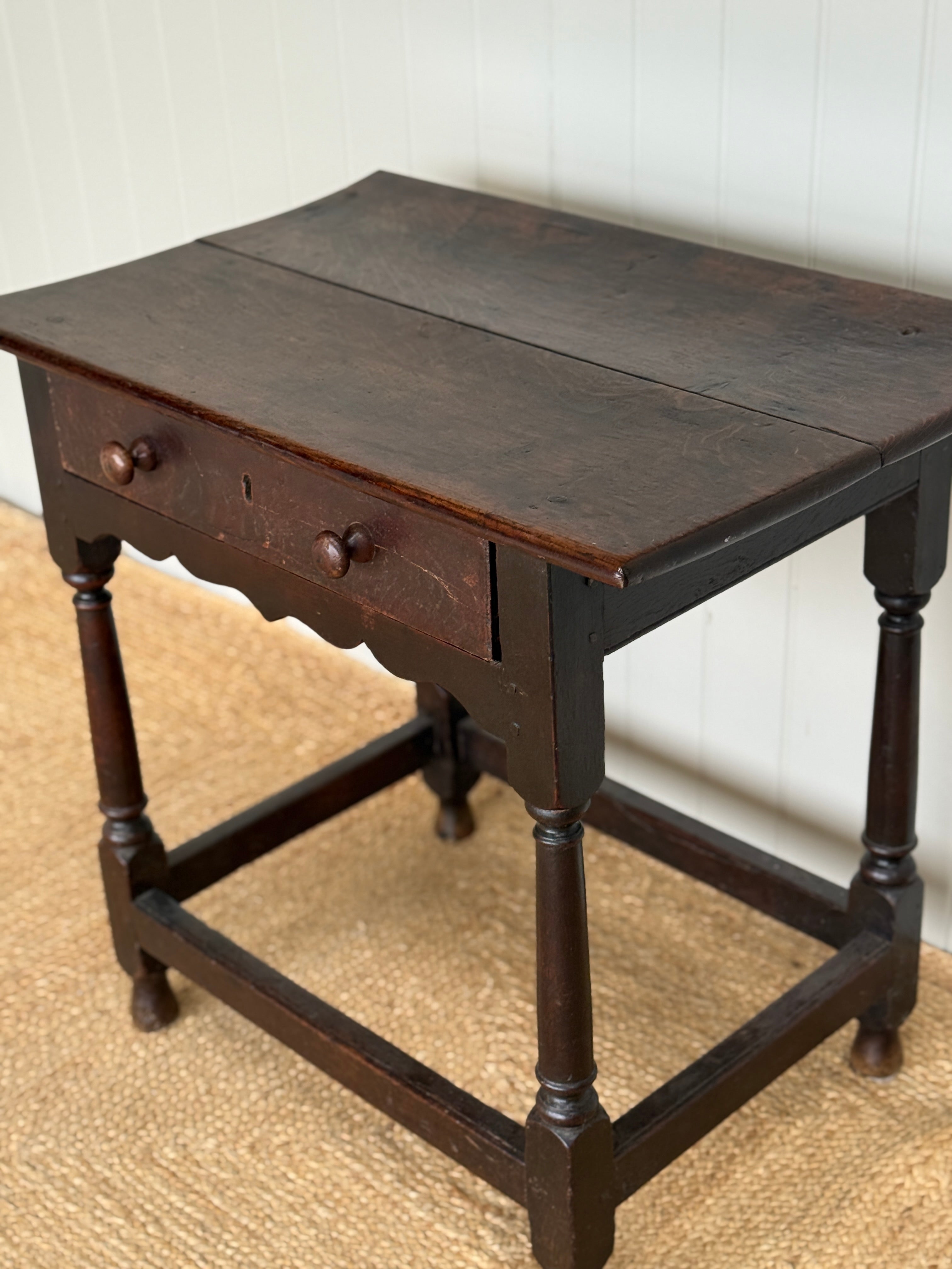 Early 18th Century Oak Side Table