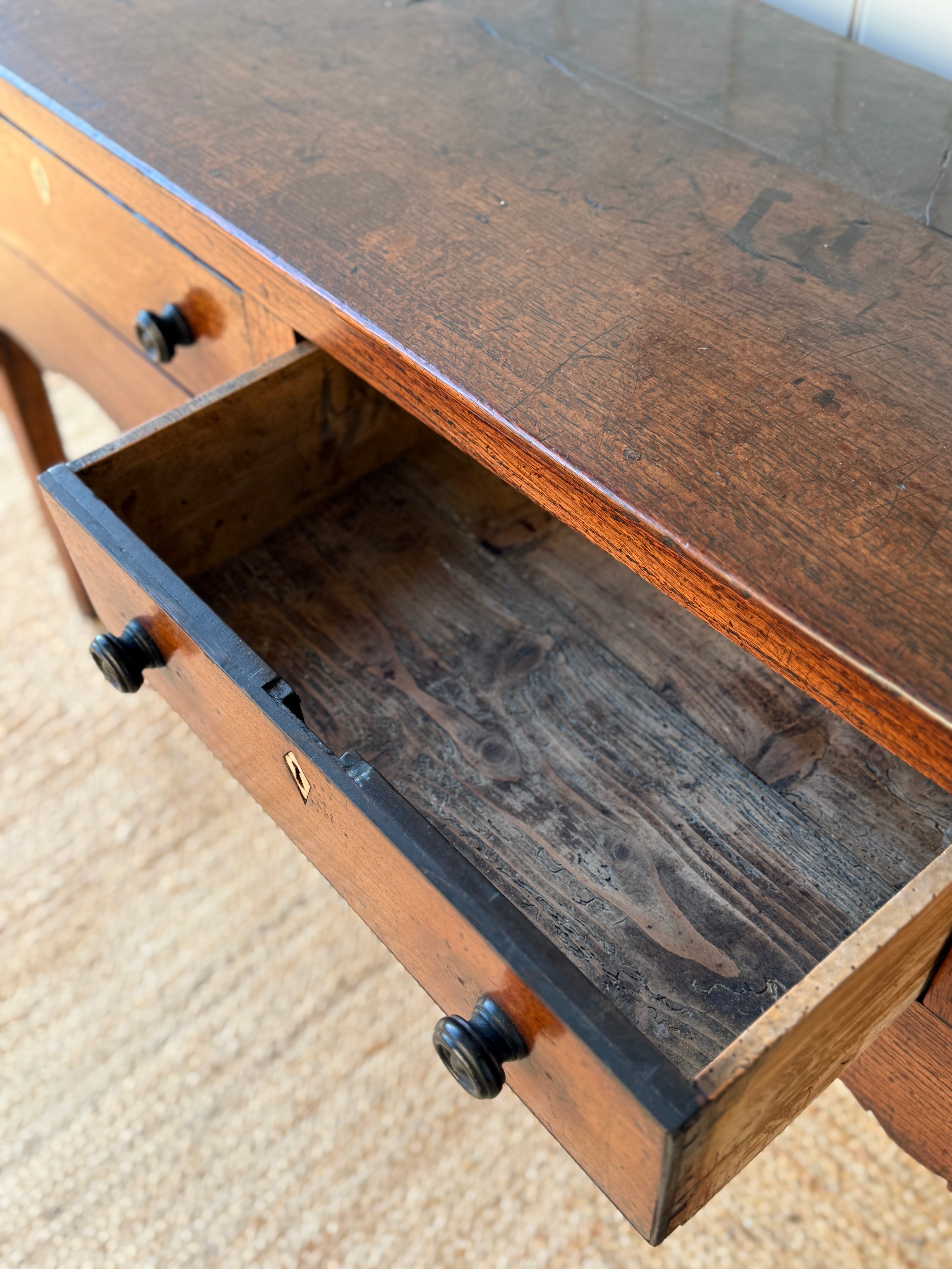George III Oak Dresser Base, Circa 1780-1800