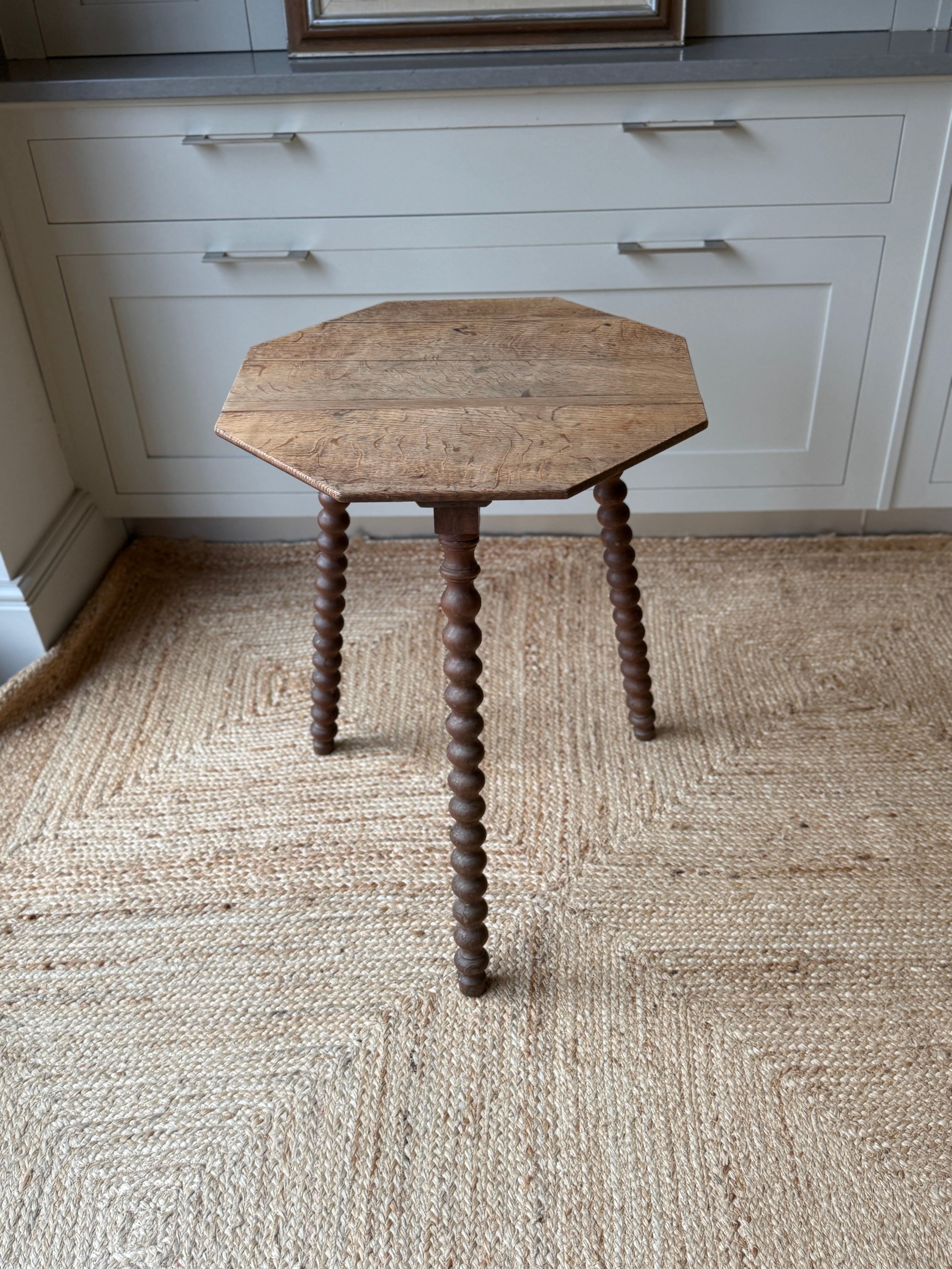 French Oak Bobbin Side Table