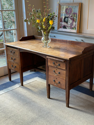 Large and Deep Solid Oak ‘MoD’ desk.
