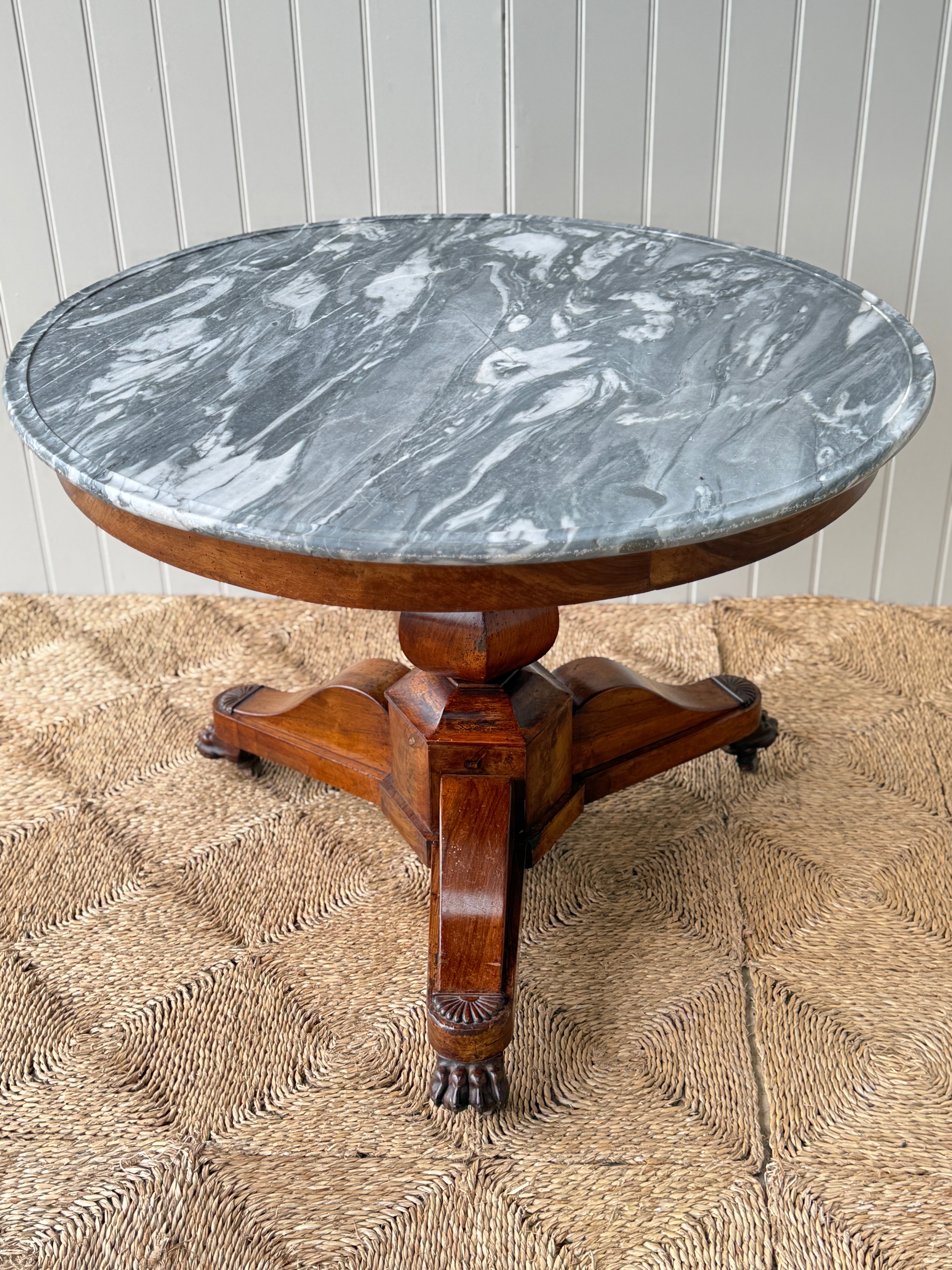 French  Marble Topped Gueridon