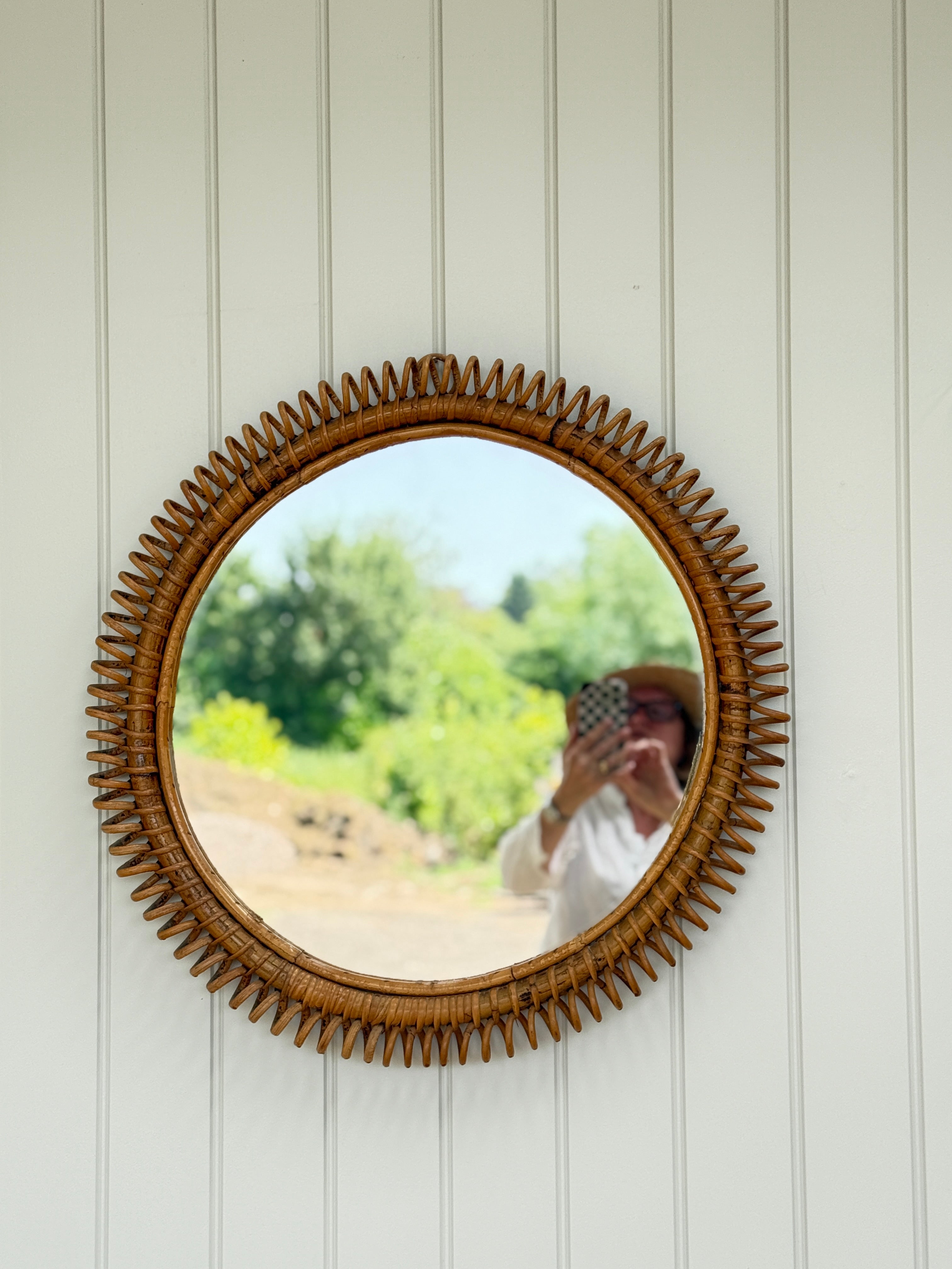 Bonacina Round Spiral Mirror