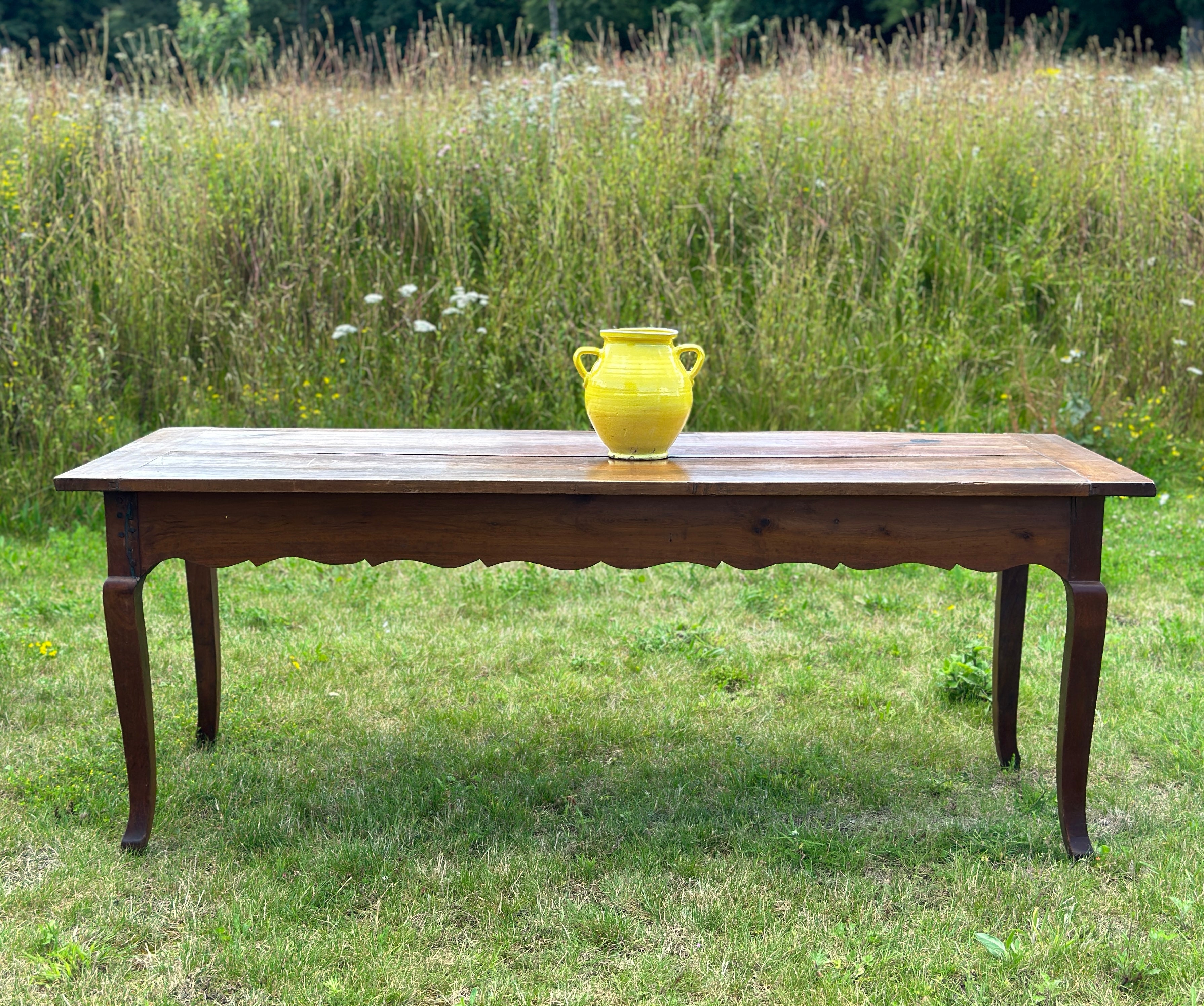 Antique French Cherry Dining Table