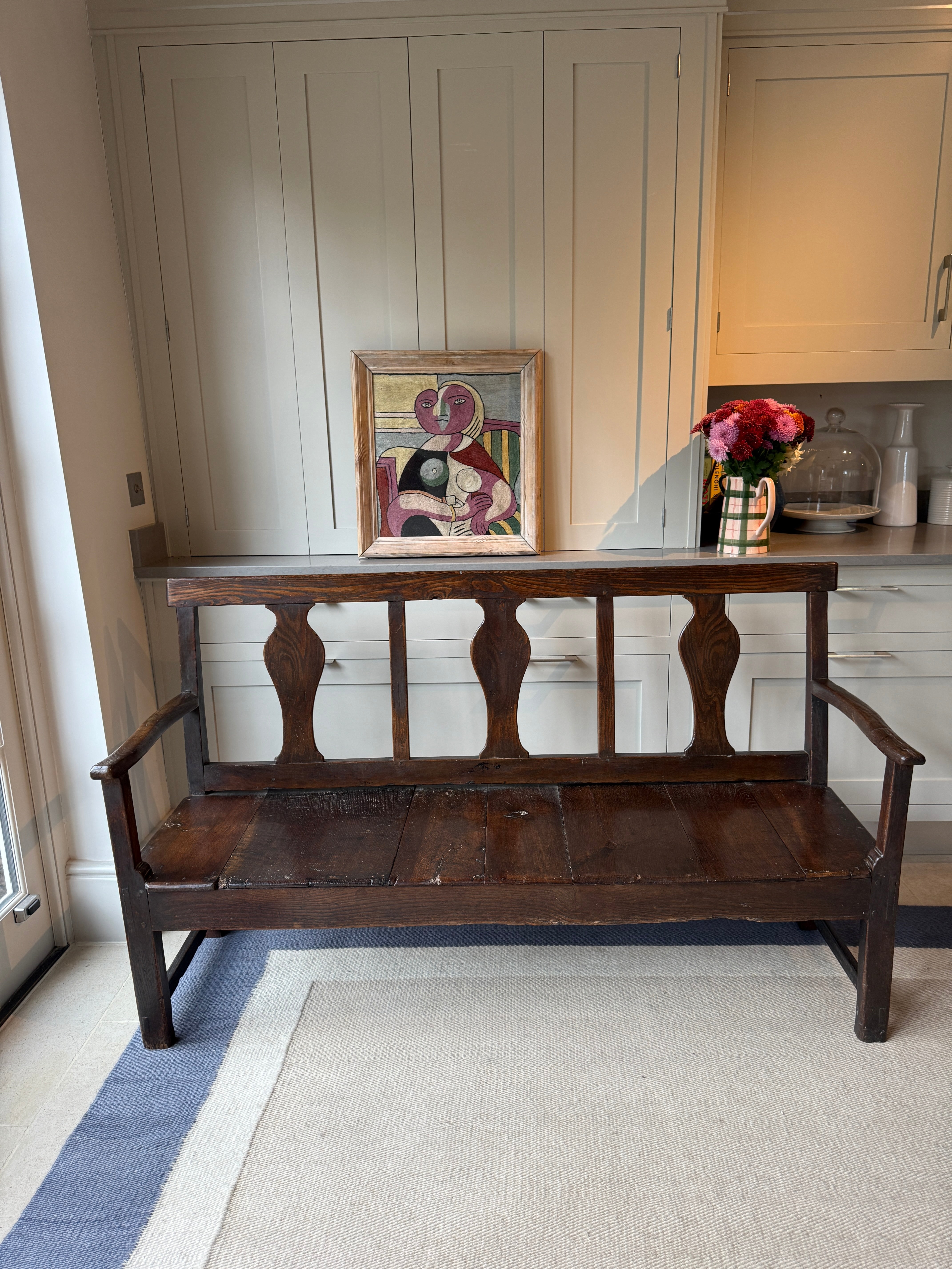Early 19th Century Oak Bench
