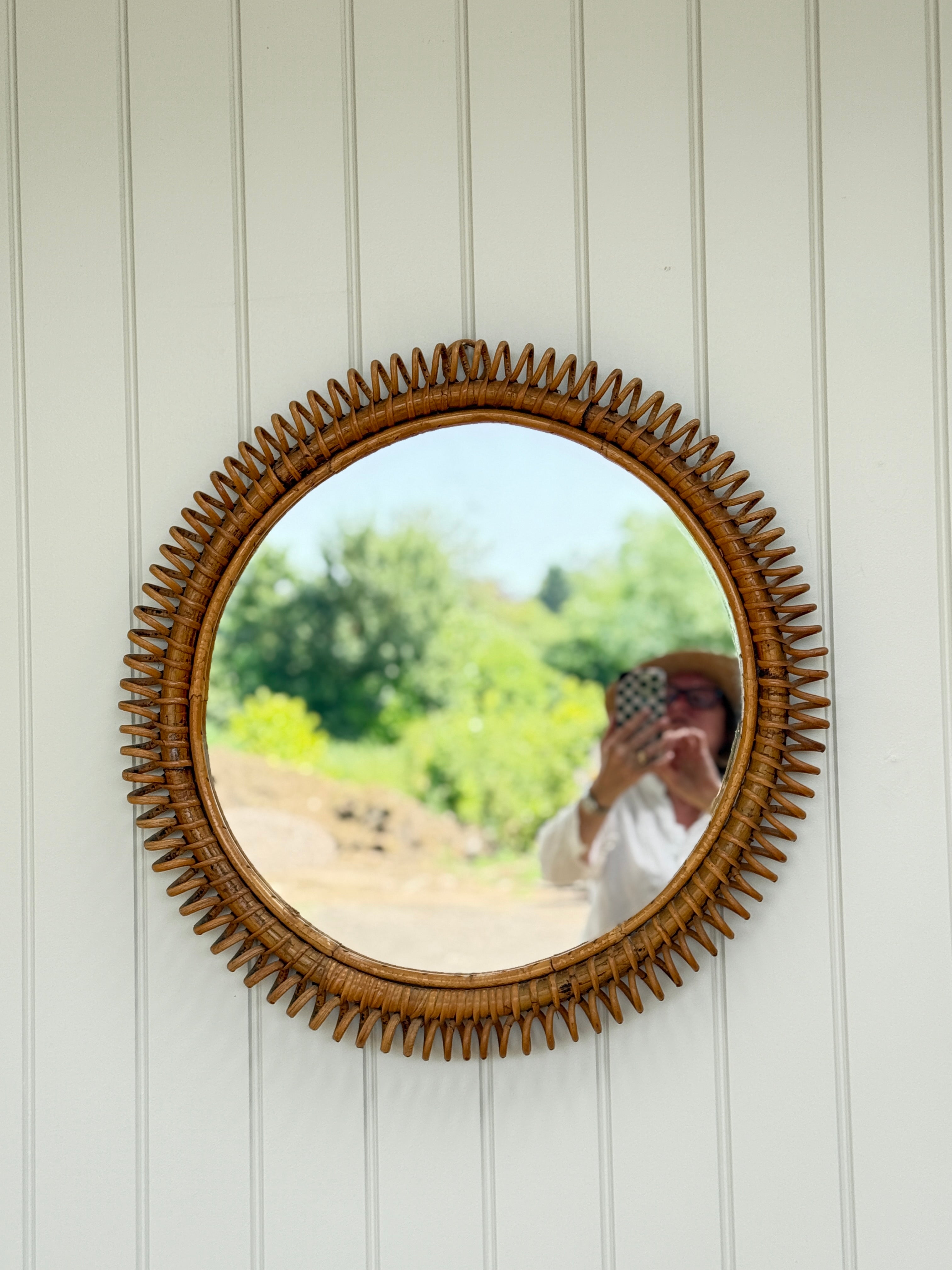 Bonacina Round Spiral Mirror