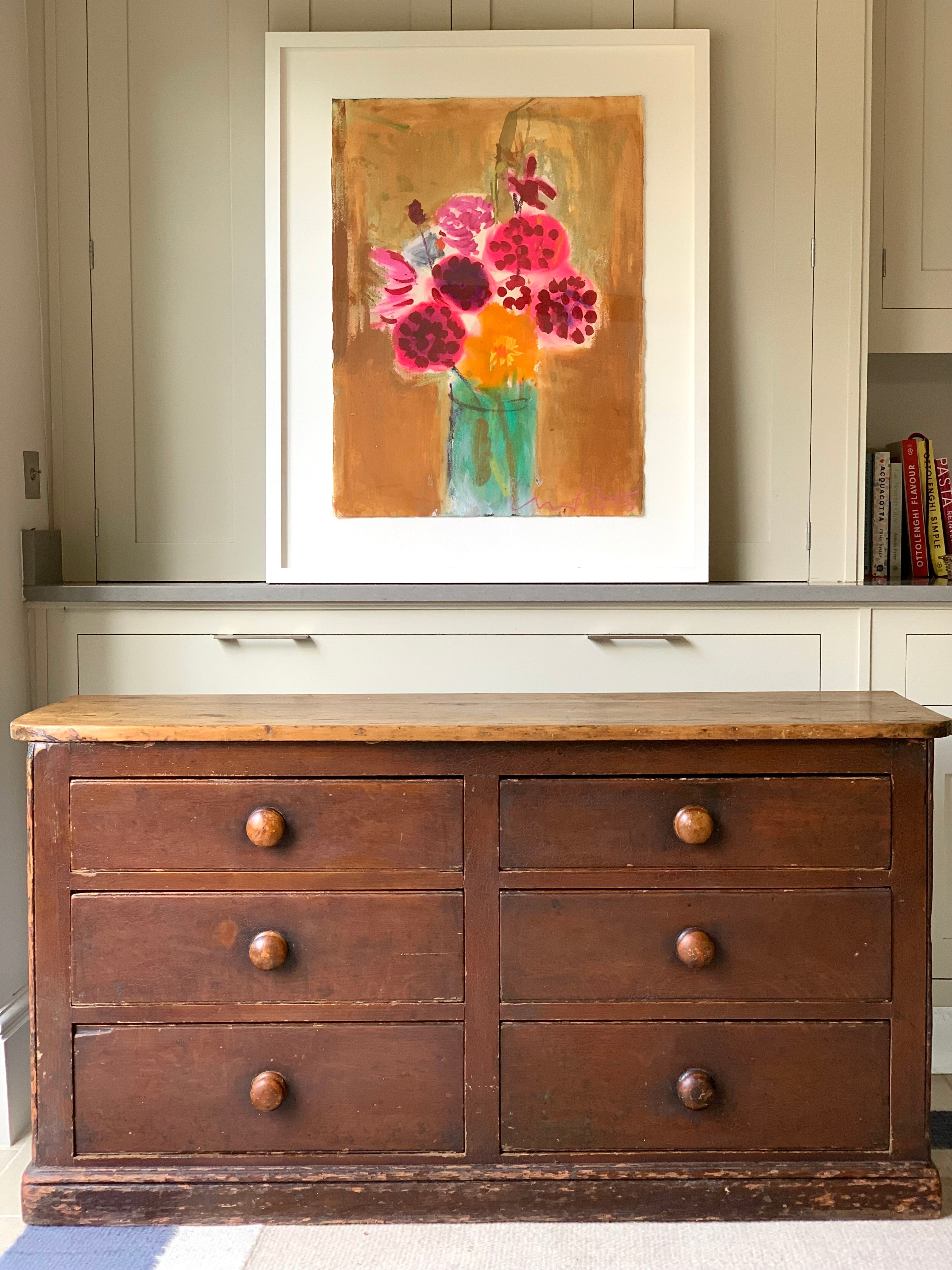 Antique Pine Haberdashers Chest of Drawers