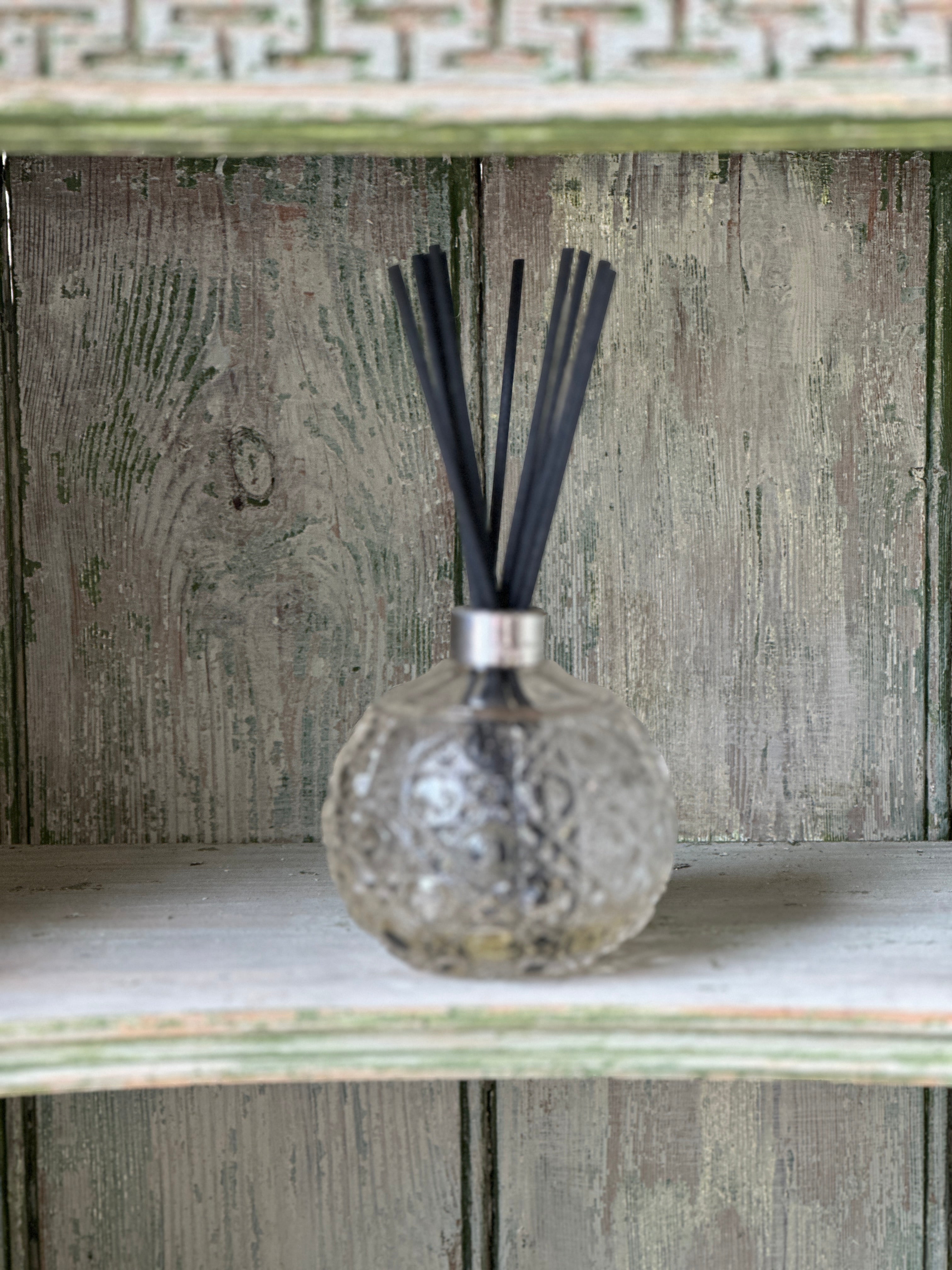 Silver Topped Crystal Scent Diffuser